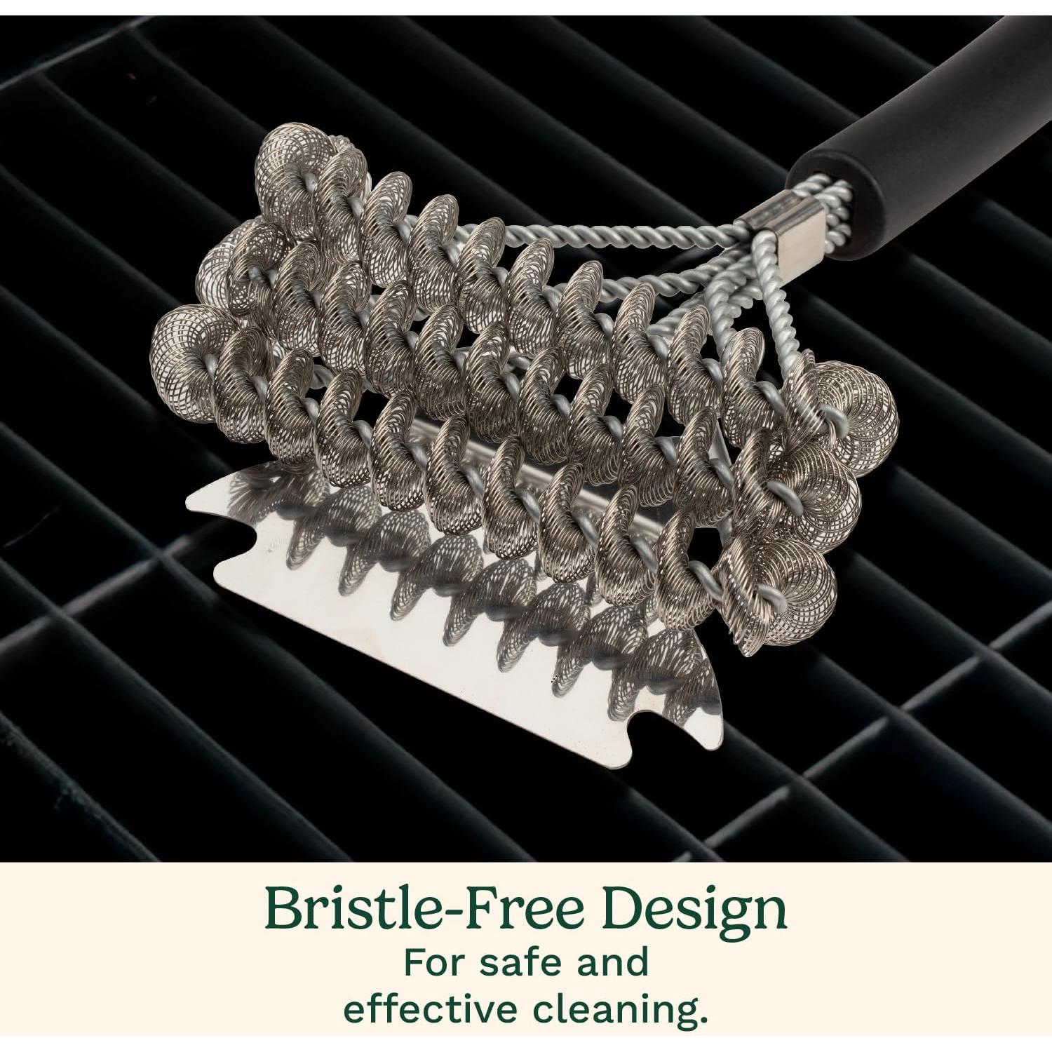 Cepillo de Parrilla Cuisinart 43 cm Acero Inoxidable Sin Cerdas