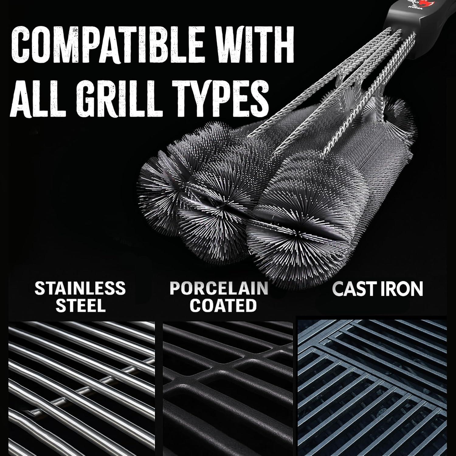 Cepillo de Parrilla Kona 360 - Limpieza Rápida y Eficaz 45.72 cm