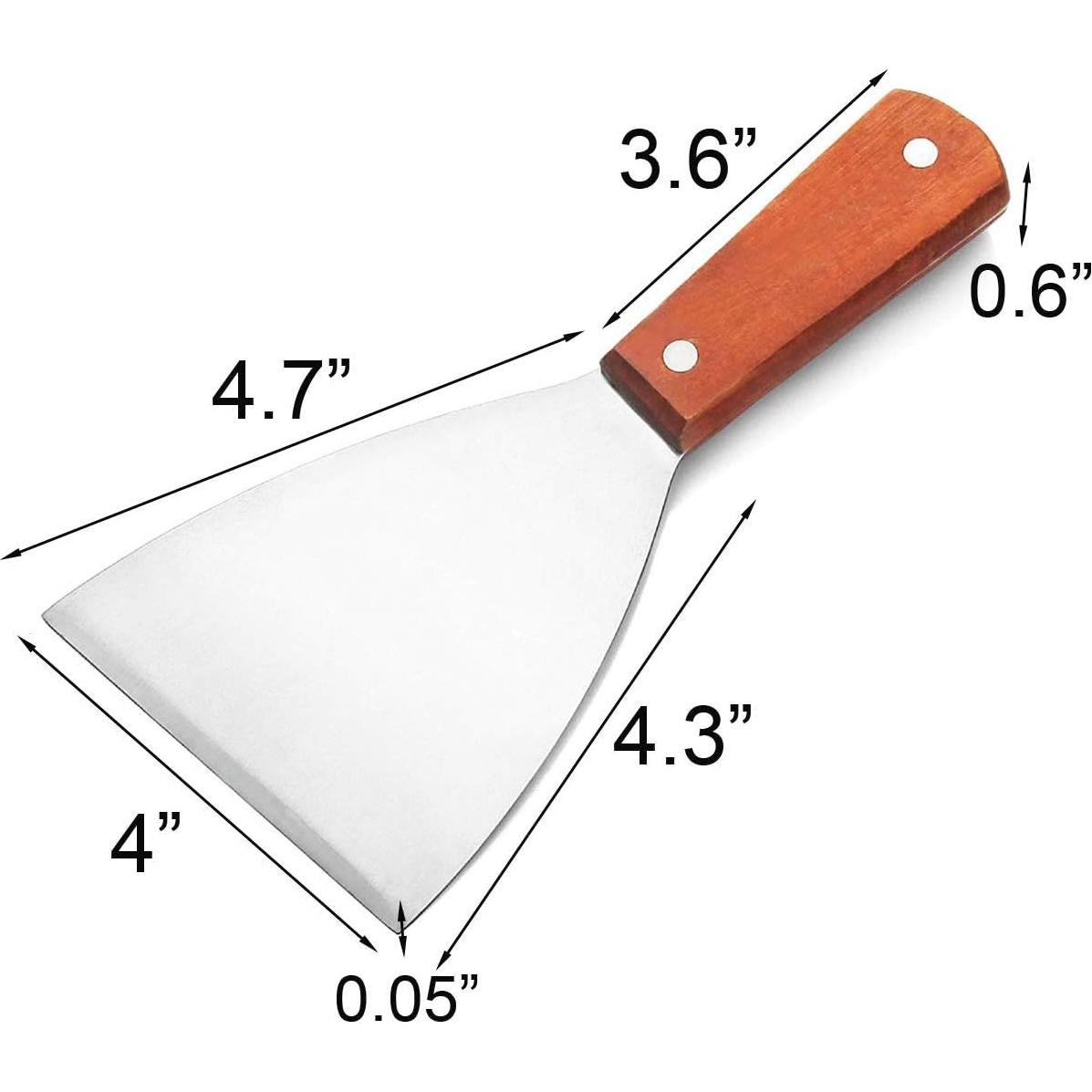 2 Espátulas Raspadoras de Parrilla Acronde Acero Inoxidable