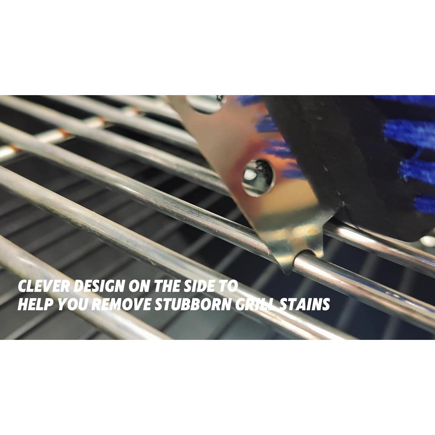 Kit de limpieza para parrilla Novaspark con cepillo y raspador