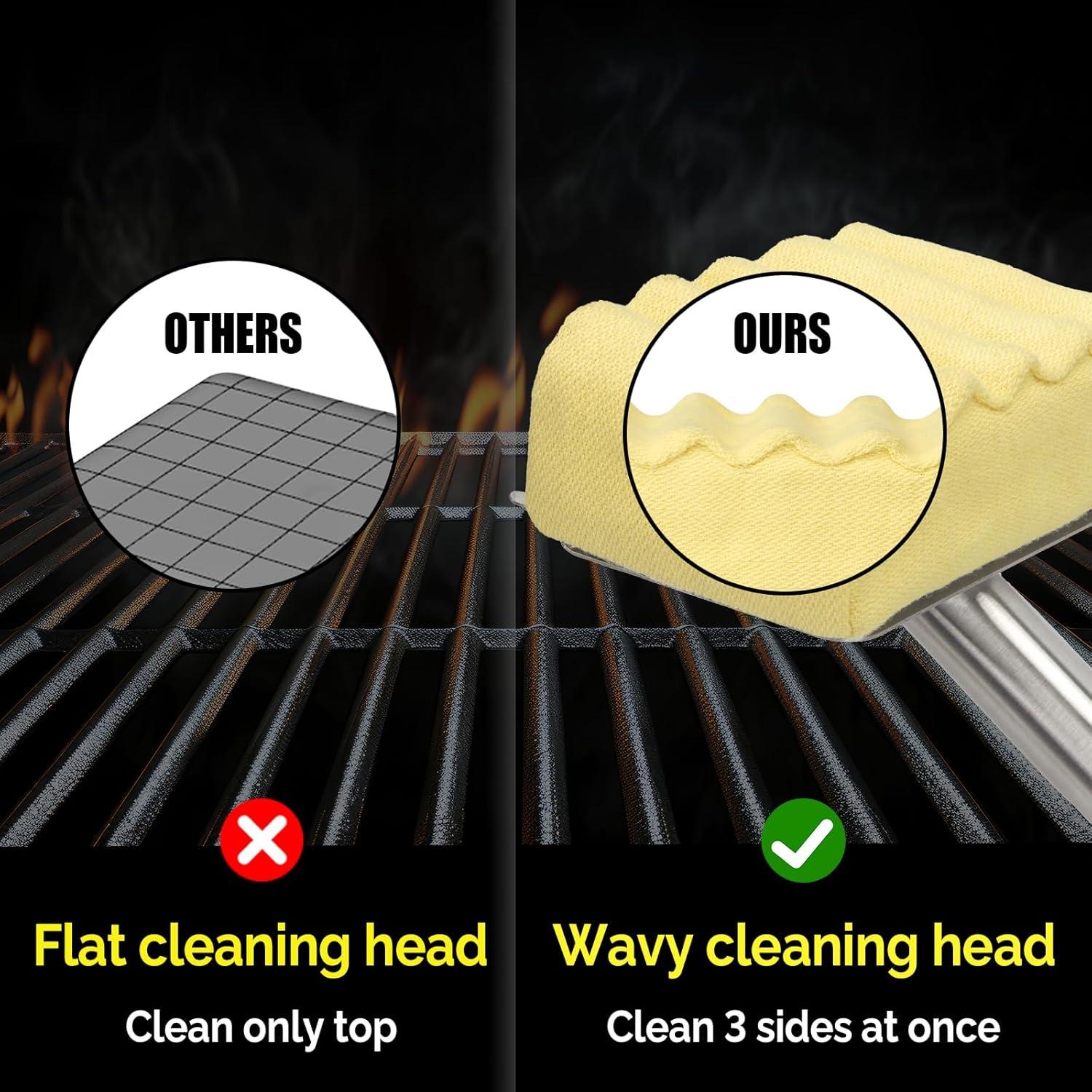 Cepillo para Parrilla XUDAKAIXIN Sin Cerda, Acero Inoxidable