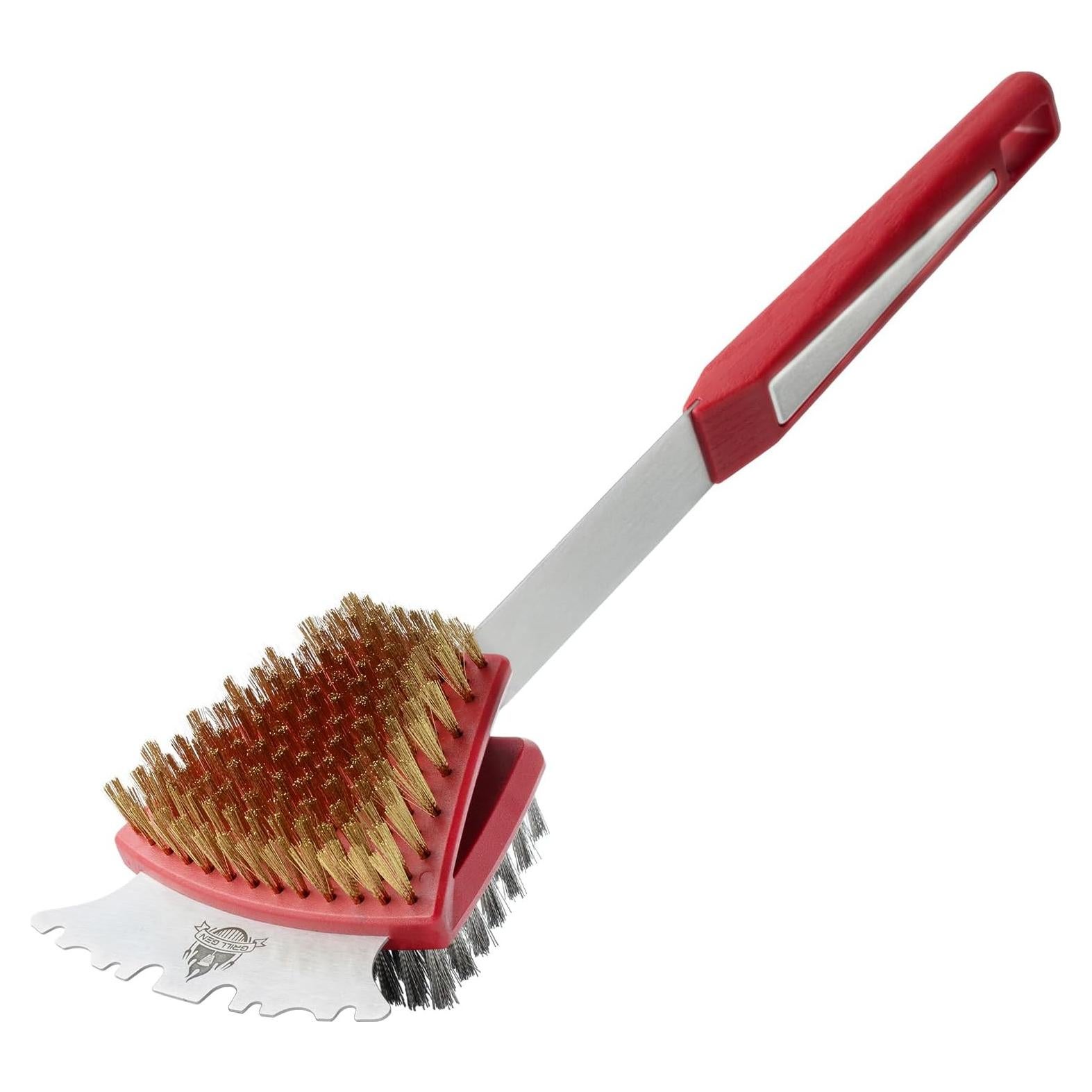 Cepillo y Raspador para Parrilla GRILLGEN 42 cm Acero Inoxidable