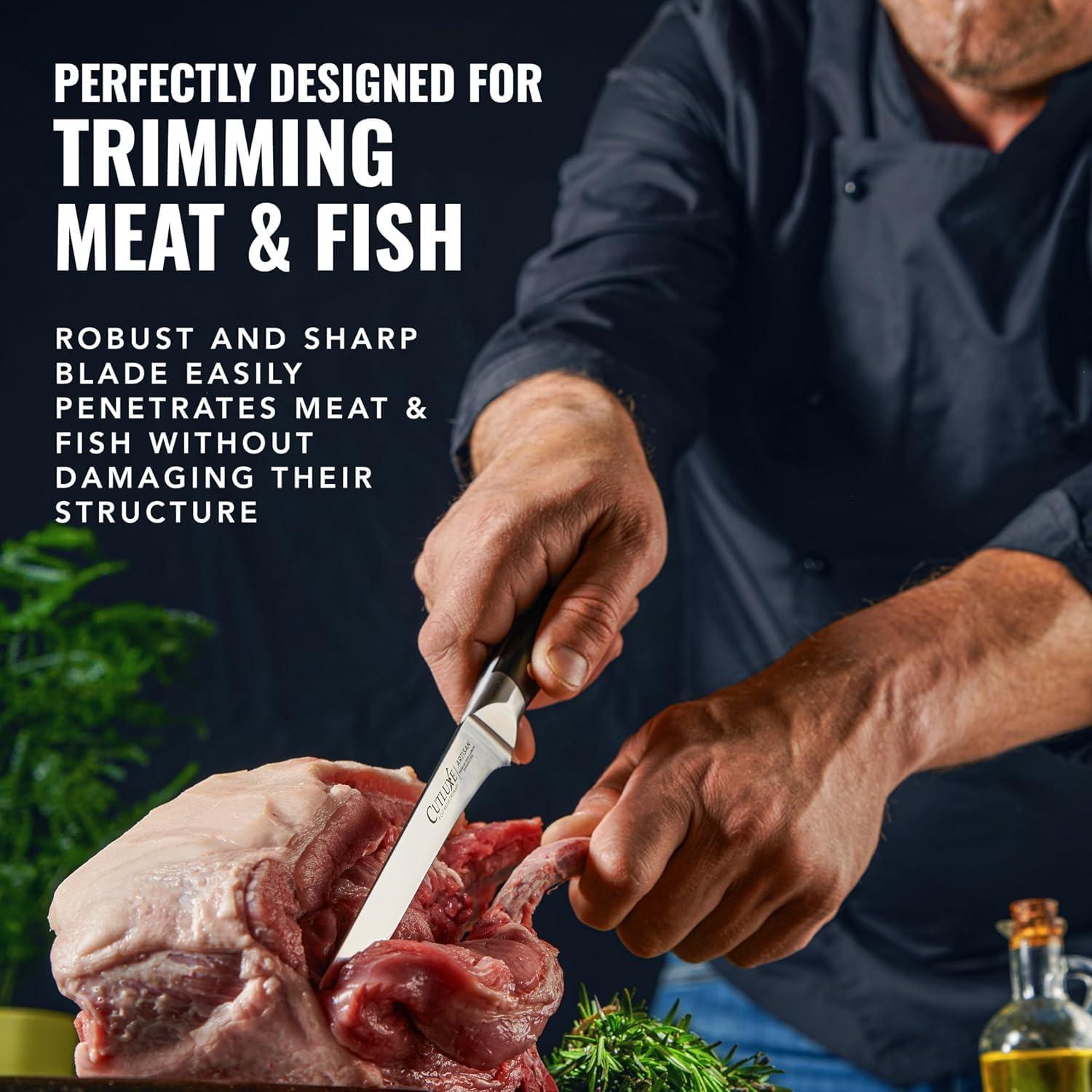 Cuchillo de Deshuesar Cutluxe 15.24 cm Acero Alemán Ergonómico