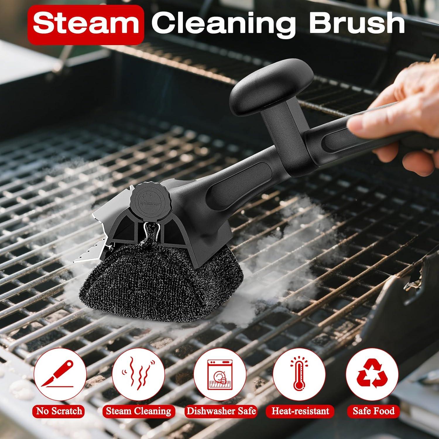 Cepillo para Parrilla TMEDW 2 en 1 - Limpieza Segura y Eficaz