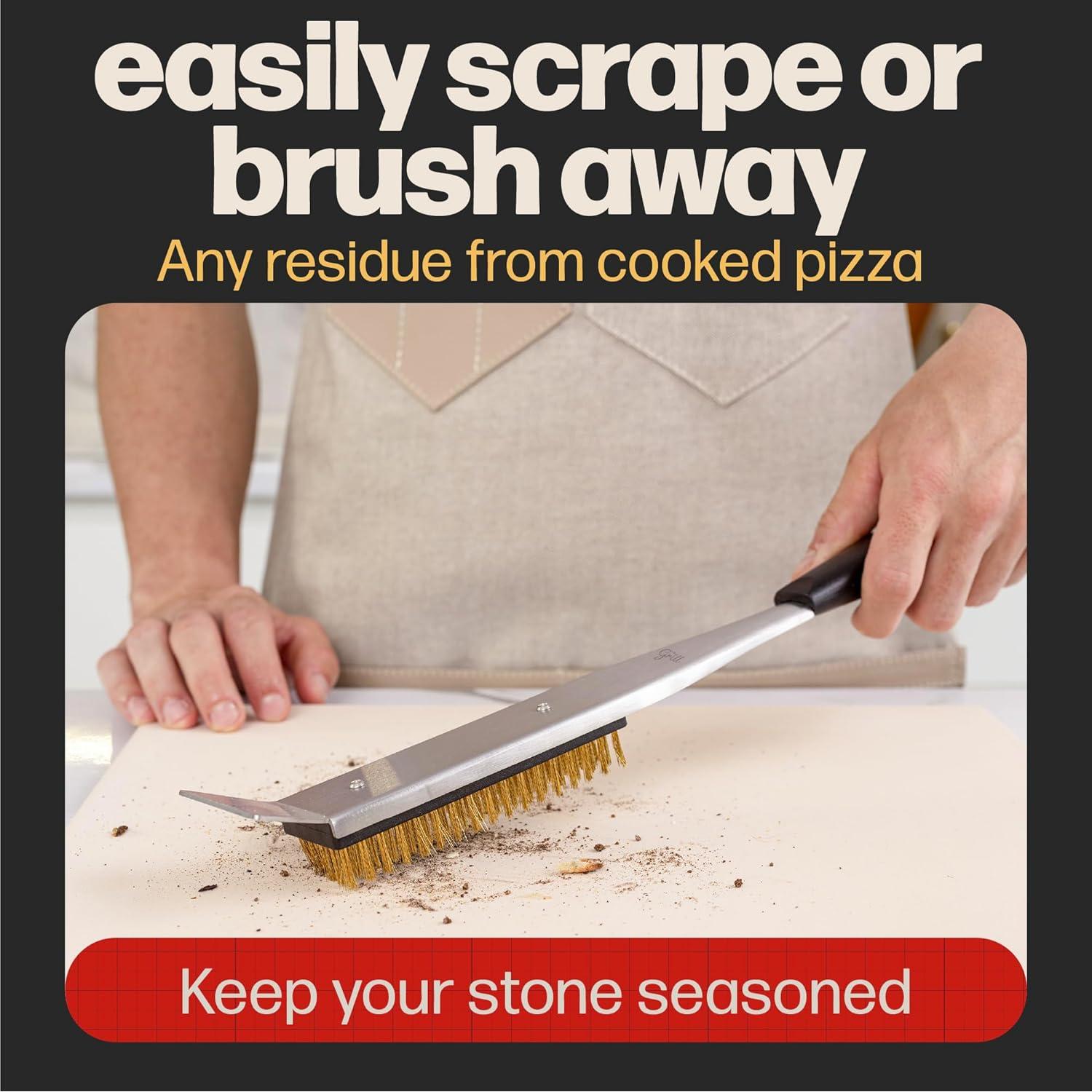 Cepillo y Raspador de Limpieza Hans Grill 2-en-1 43 cm