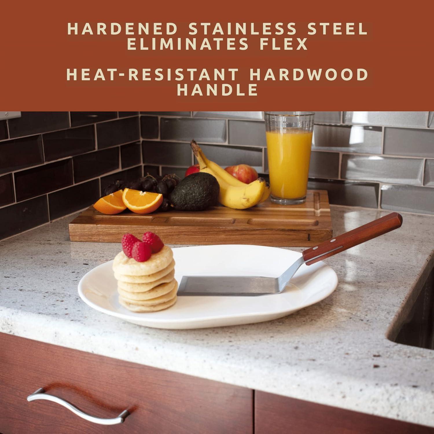 Espátula de Acero Inoxidable Bellemain 29.2 cm con Mango de Madera