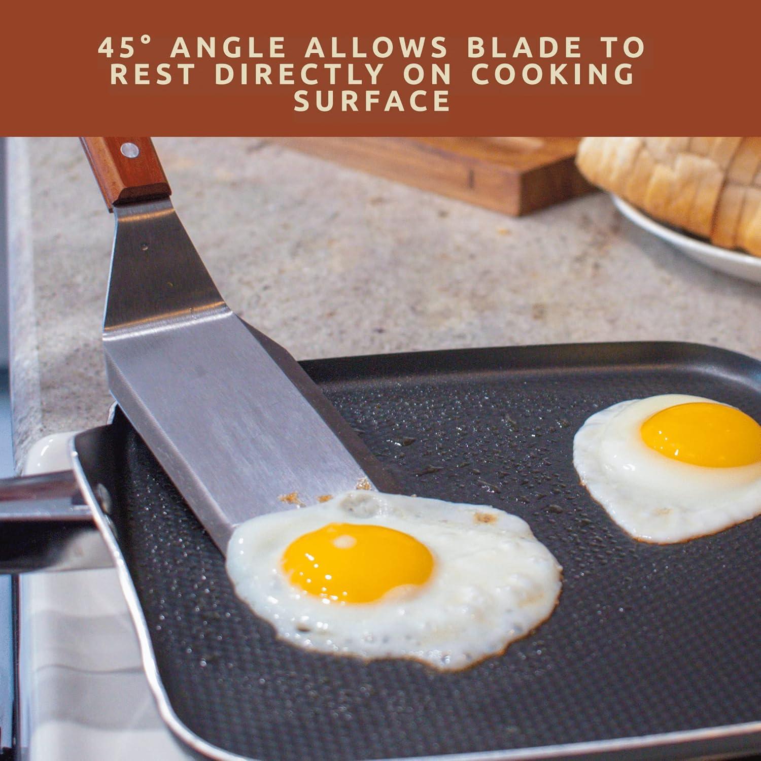 Espátula de Acero Inoxidable Bellemain 29.2 cm con Mango de Madera