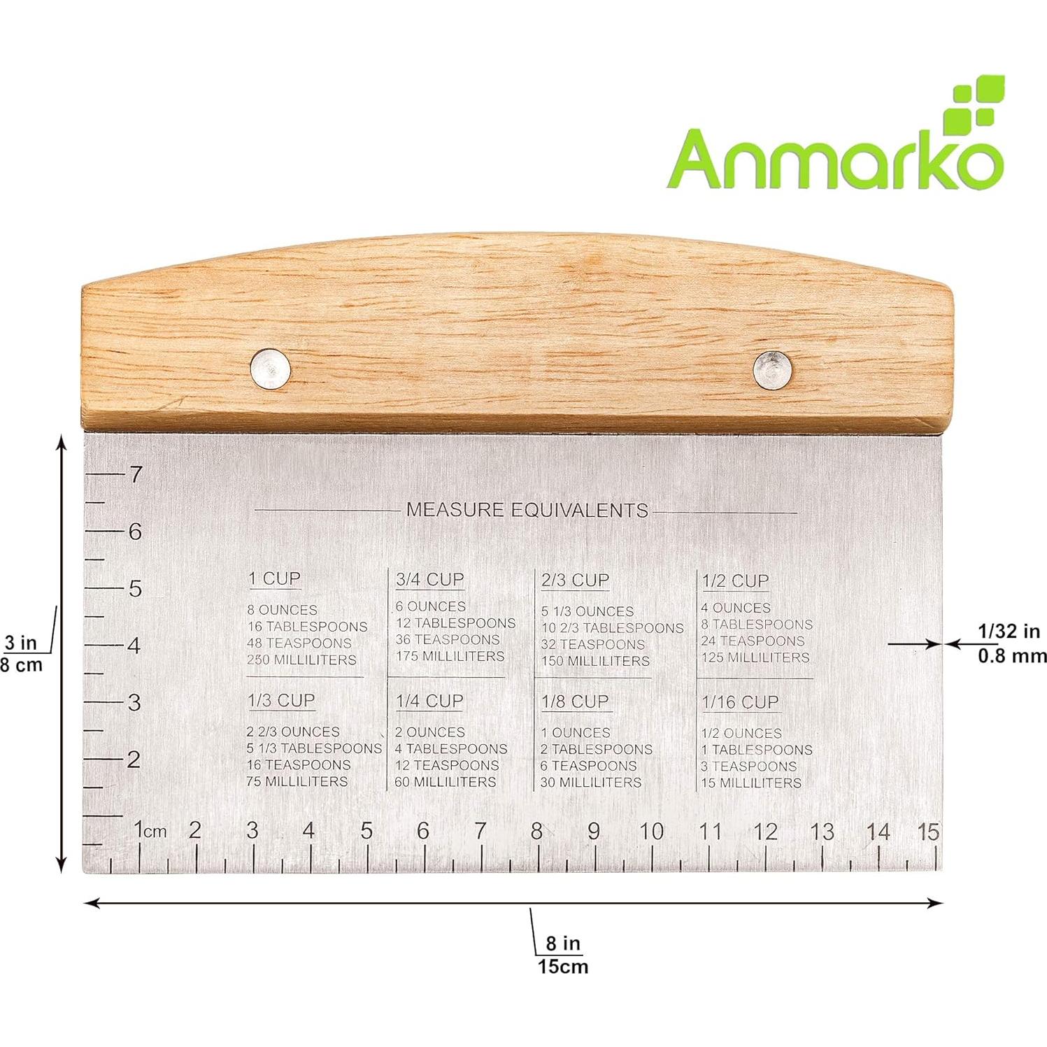 Juego de Espátulas de Acero Inoxidable Anmarko - 4 Piezas