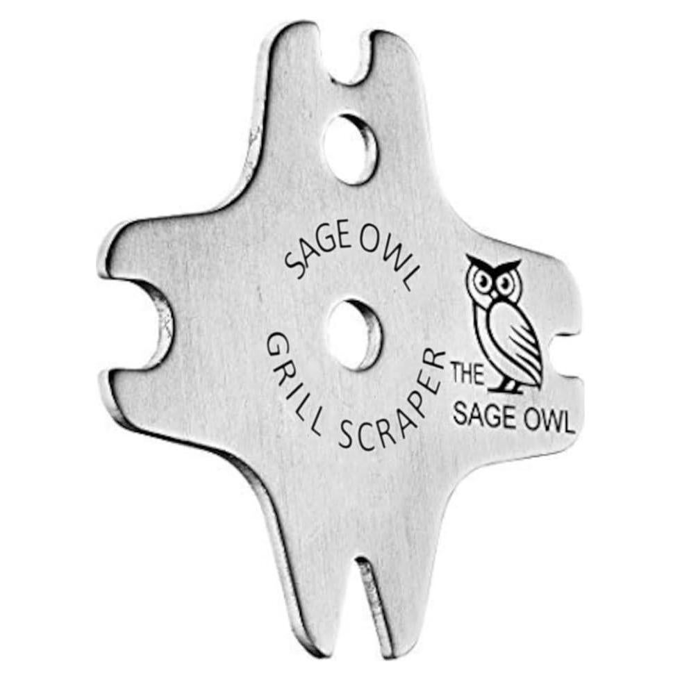 Raspador de Parrilla Sin Cerda Sage Owl - Acero Inoxidable