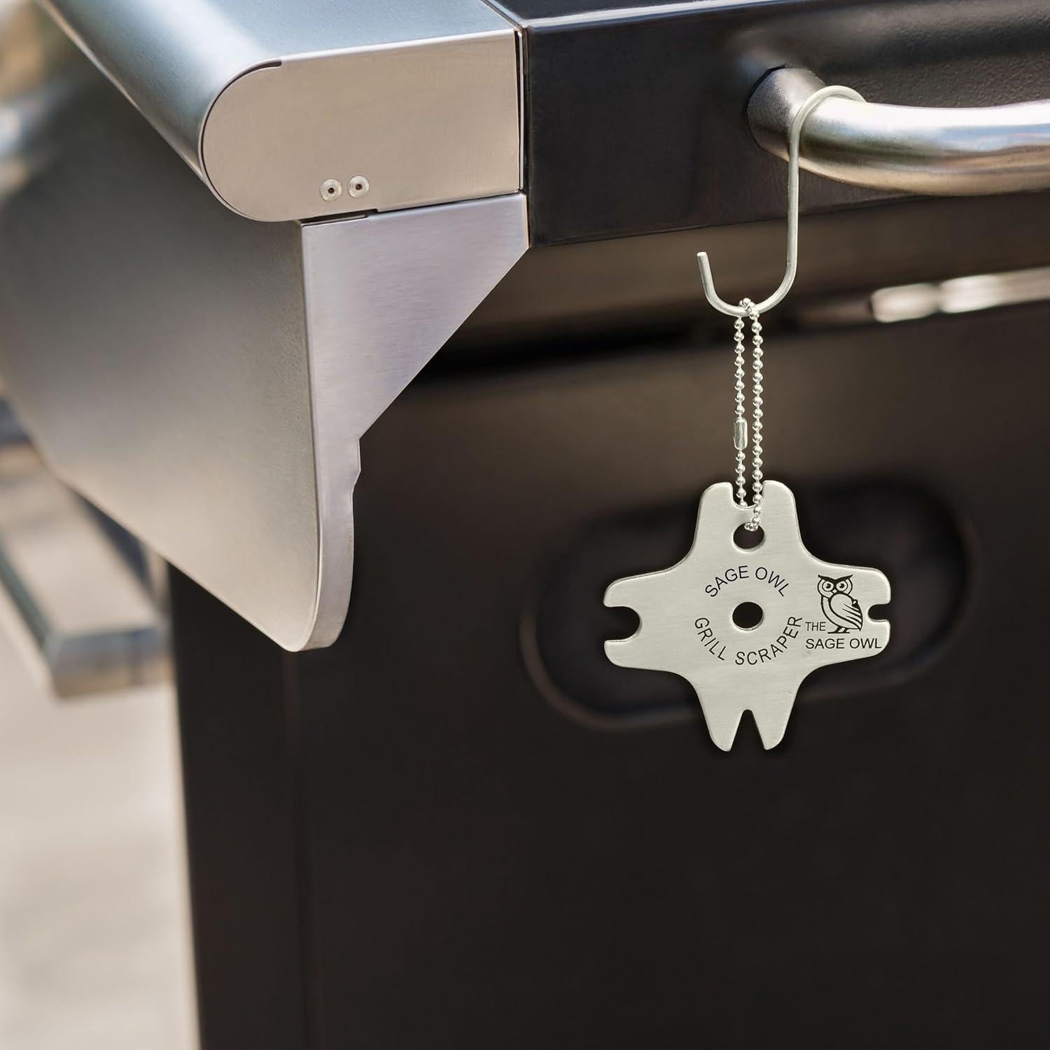 Raspador de Parrilla Sin Cerda Sage Owl - Acero Inoxidable