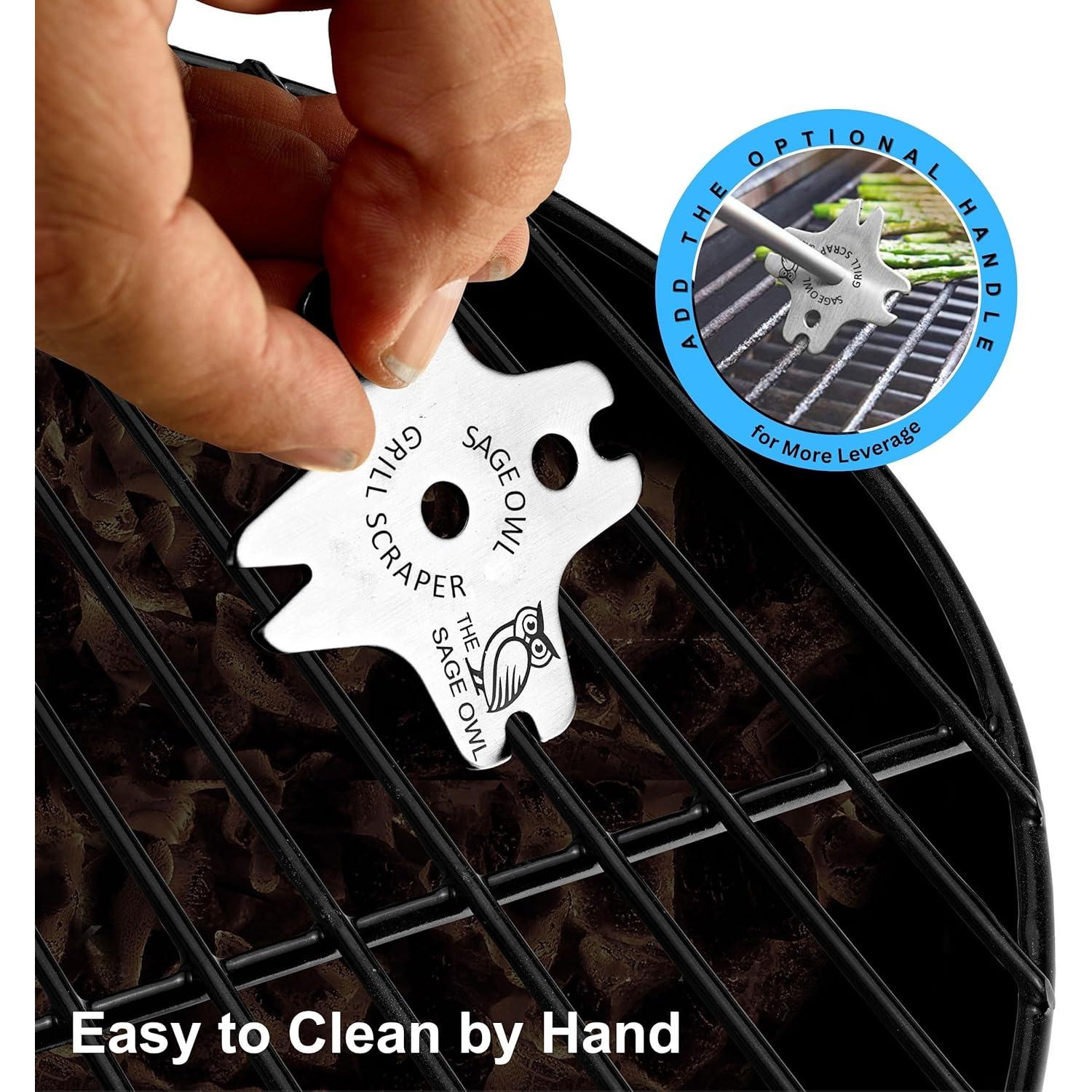 Raspador de Parrilla Sin Cerda Sage Owl - Acero Inoxidable