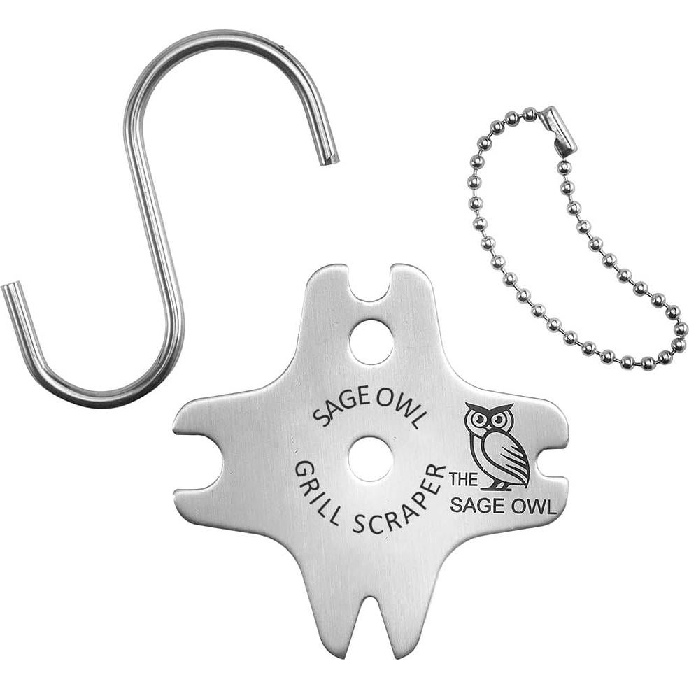 Raspador de Parrilla Sin Cerda Sage Owl - Acero Inoxidable