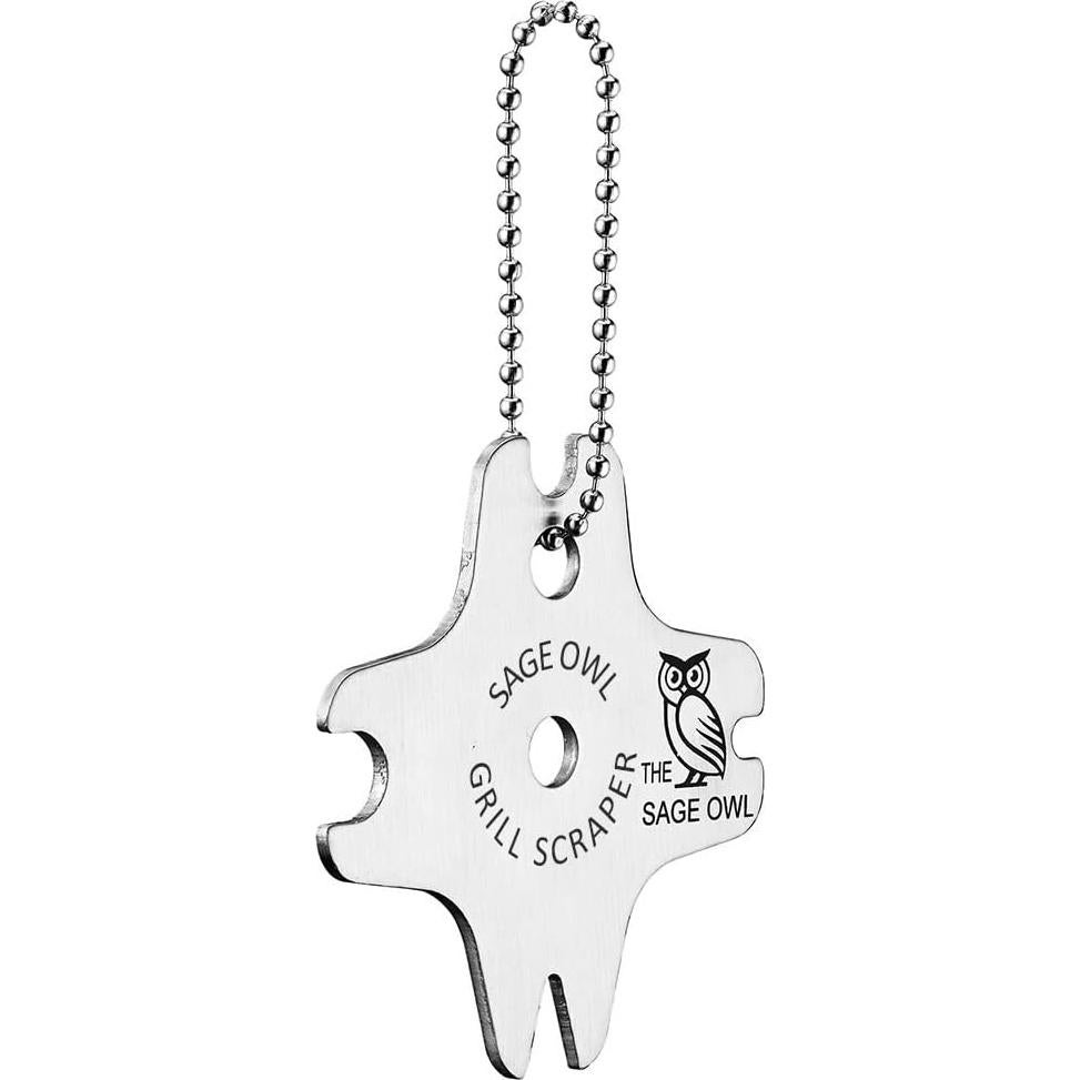Raspador de Parrilla Sin Cerda Sage Owl - Acero Inoxidable