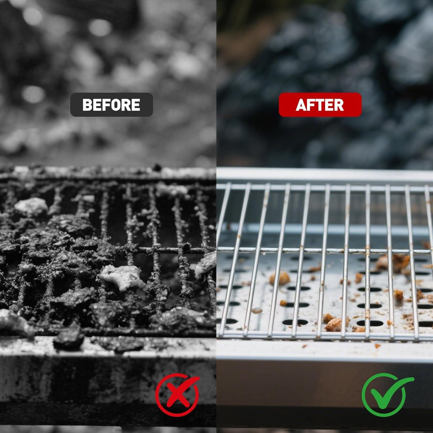 Cepillo y Raspador para Parrilla Edgnb 45.72 cm Acero Inoxidable