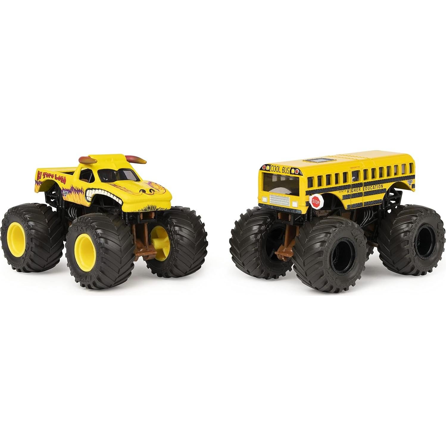 Camiones Monster Jam El Toro Loco vs Educación Superior 1:64