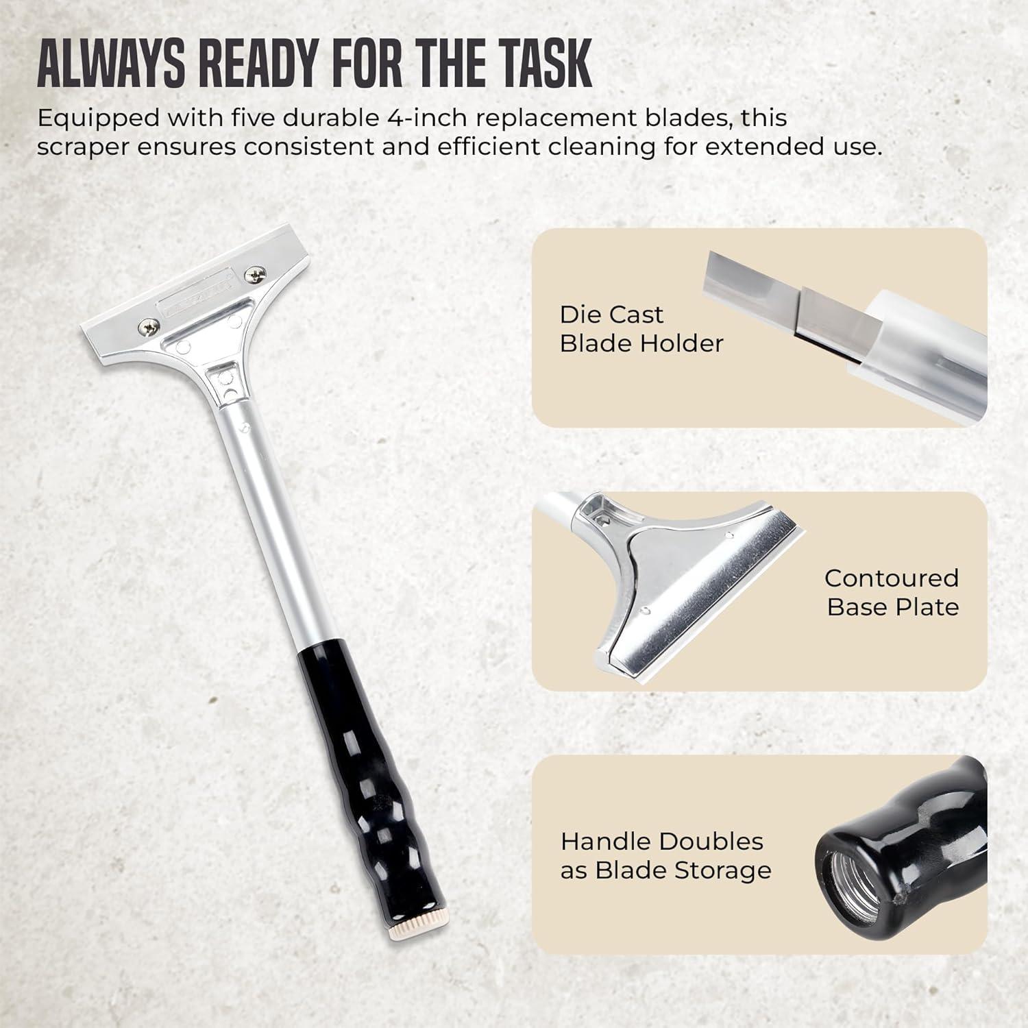 Raspador de Parrilla OCS Parts 30.48 cm con 5 Cuchillas