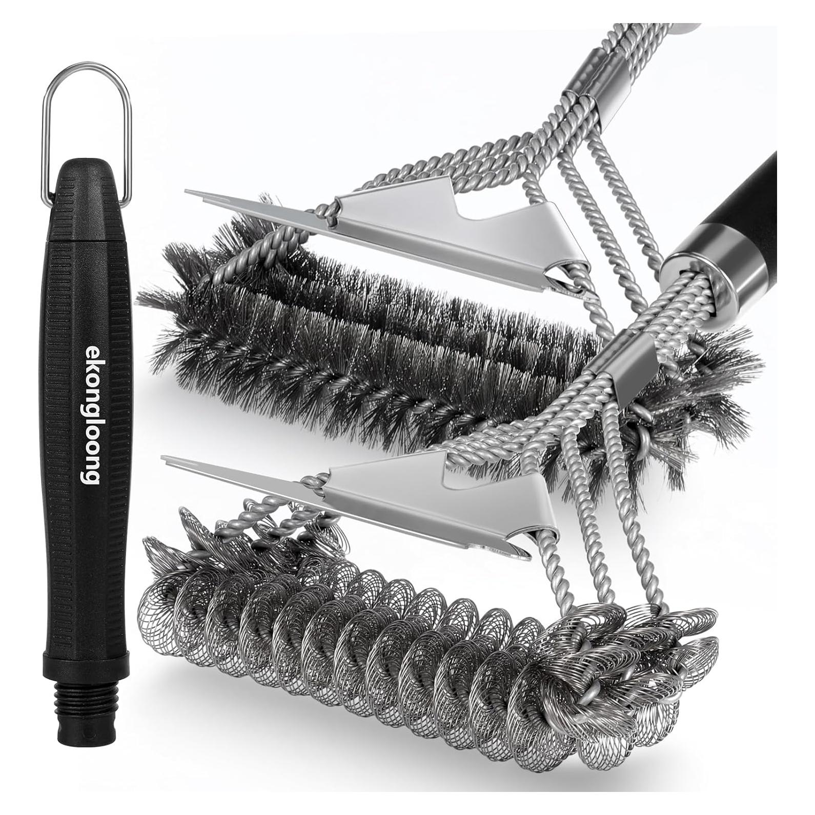 Cepillo Limpiador 2 en 1 Ekongloong con Raspador y Mango Ergonómico