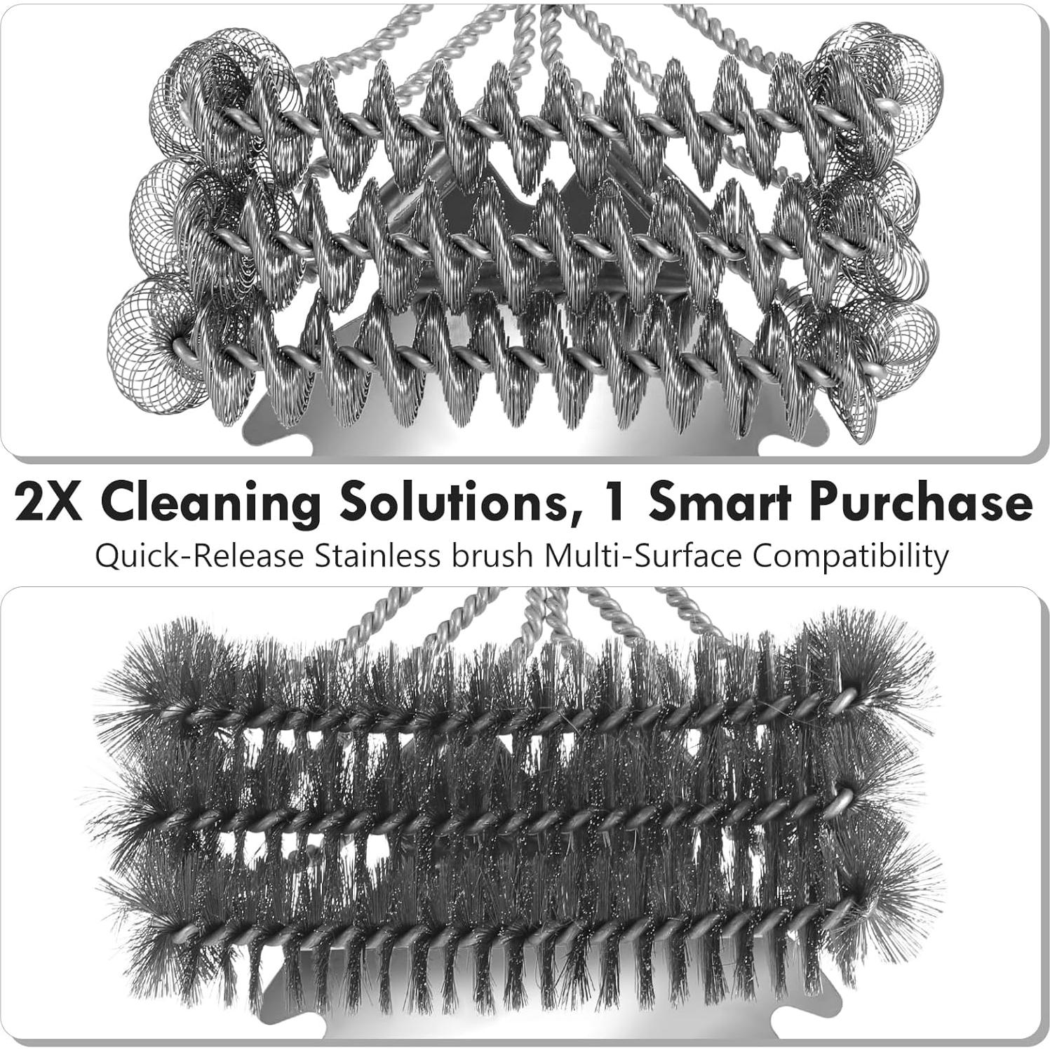 Cepillo Limpiador 2 en 1 Ekongloong con Raspador y Mango Ergonómico