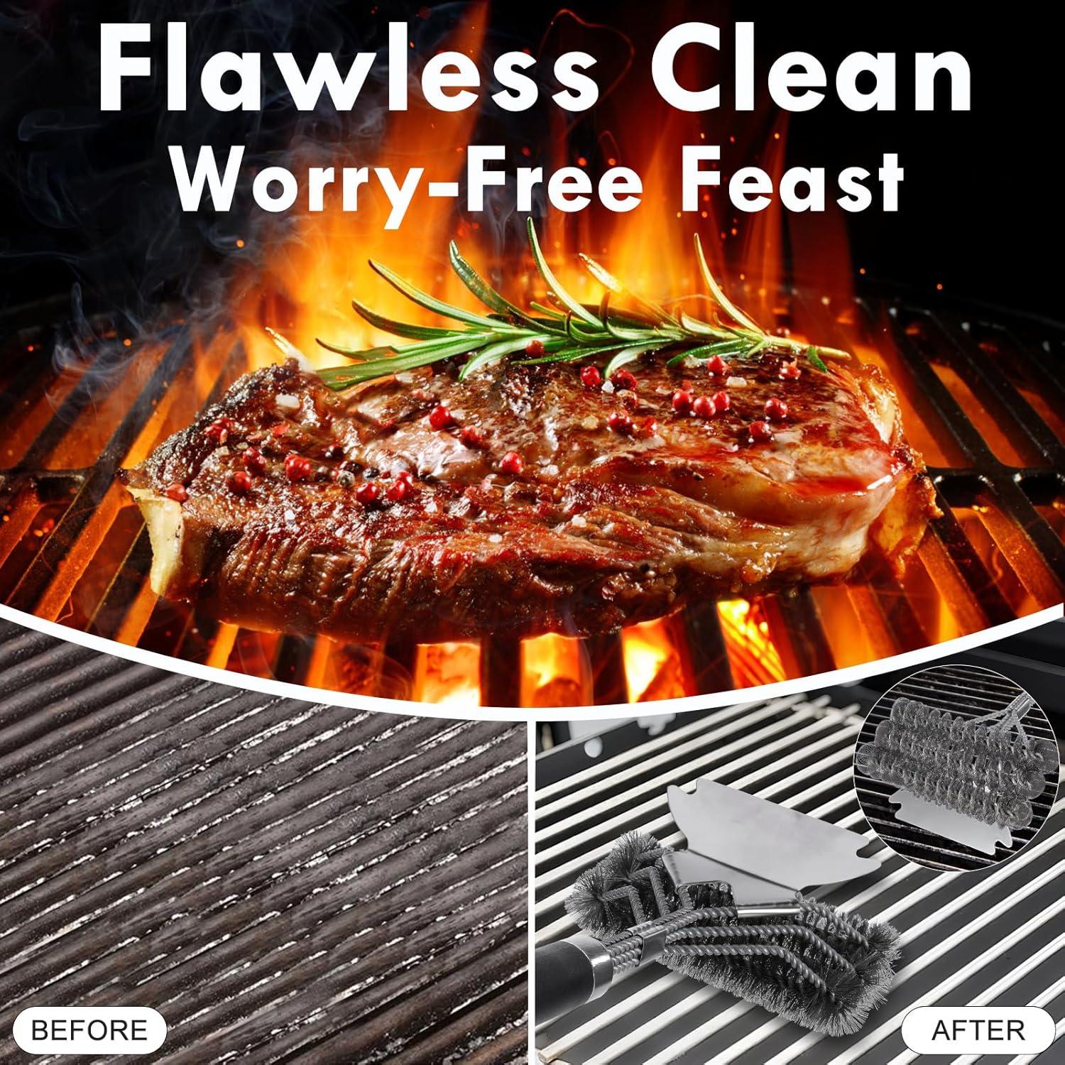 Cepillo Limpiador 2 en 1 Ekongloong con Raspador y Mango Ergonómico