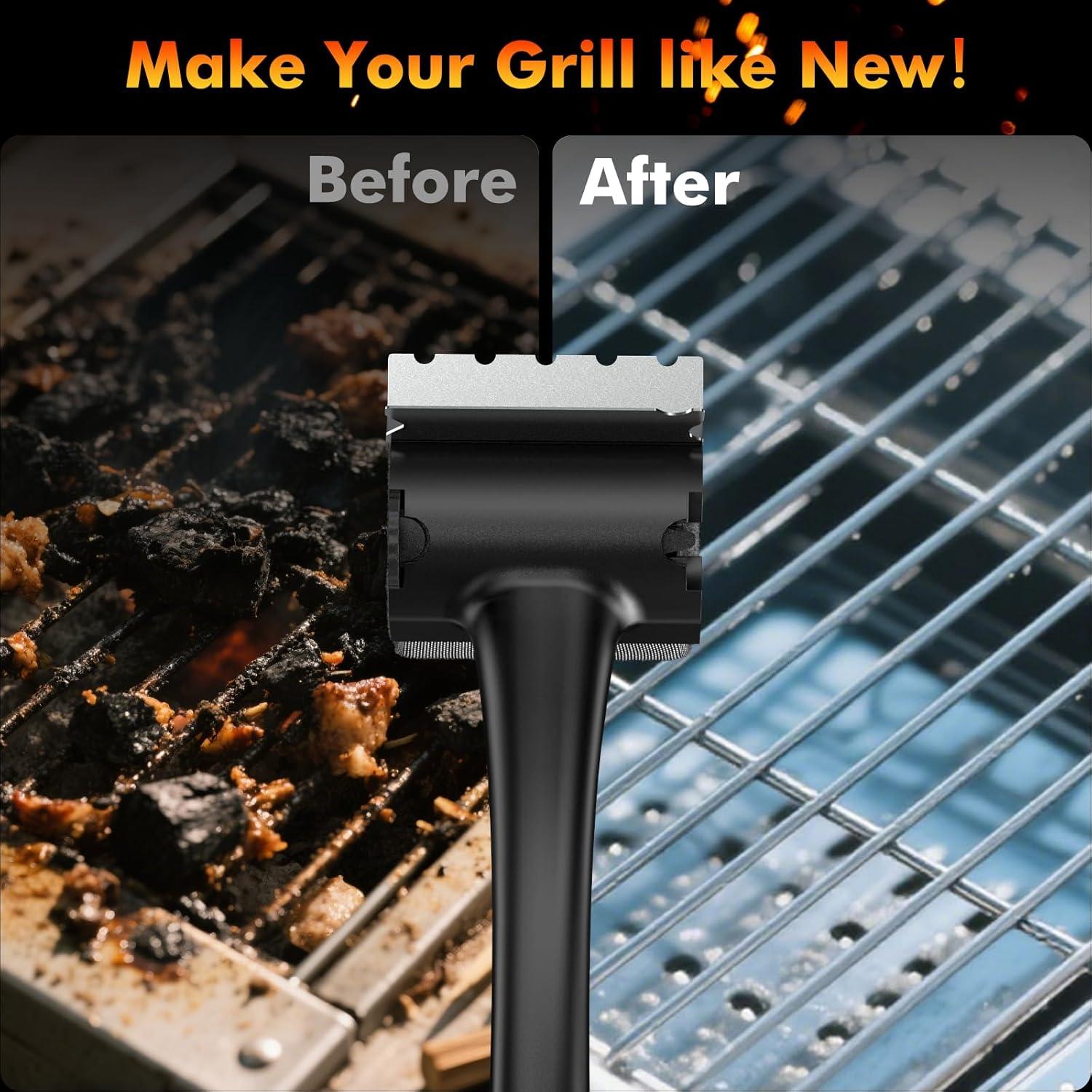 Cepillo Limpiador de Parrilla Matscover Sin Cerda 42.4 cm