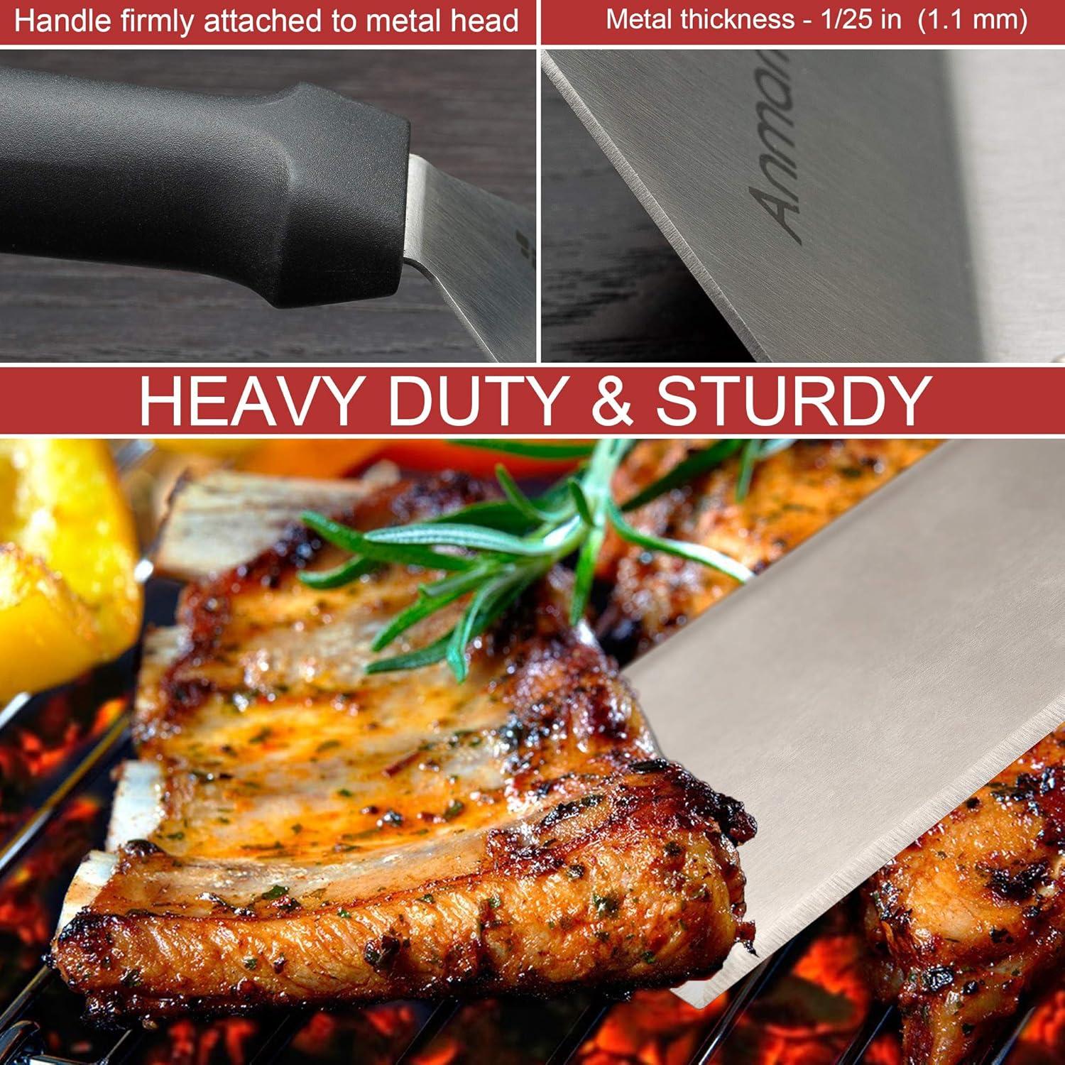 Juego de Espátulas de Acero Inoxidable Anmarko - 3 Piezas