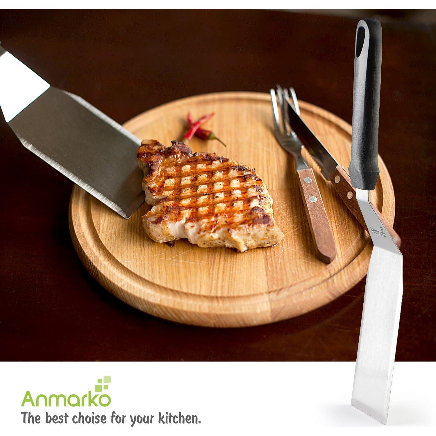 Juego de Espátulas de Acero Inoxidable Anmarko - 3 Piezas