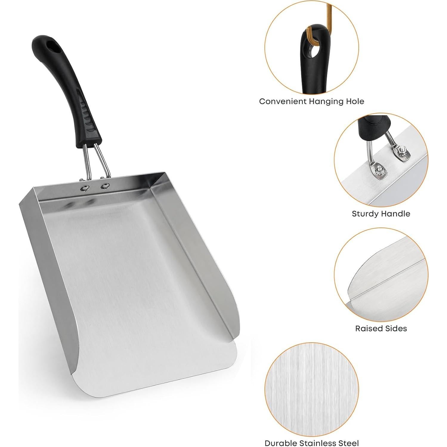 Espátula de Acero Inoxidable Stanbroil 34.8 cm para Griddle