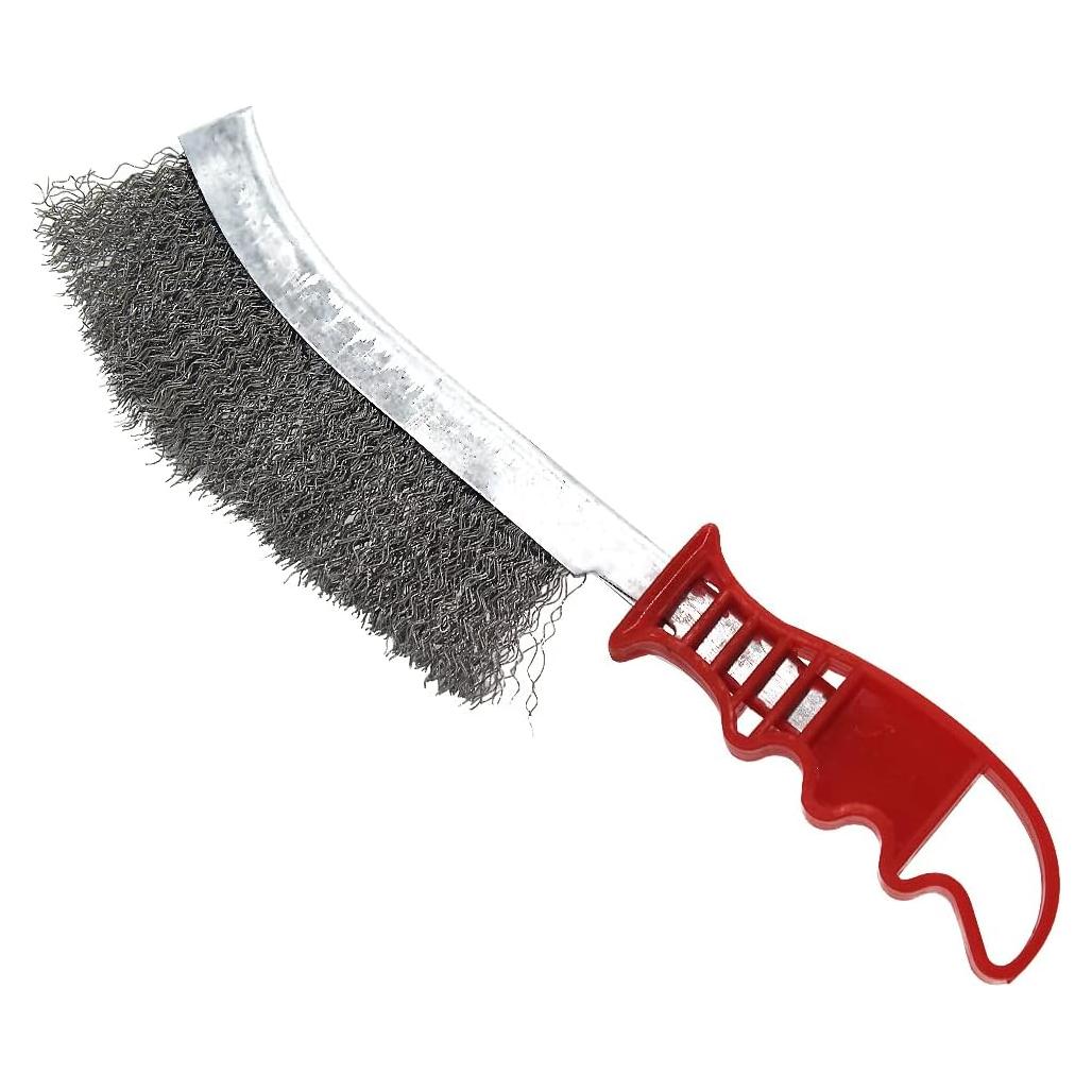 Cepillo de limpieza de parrilla PaWuKi acero inoxidable 245mm