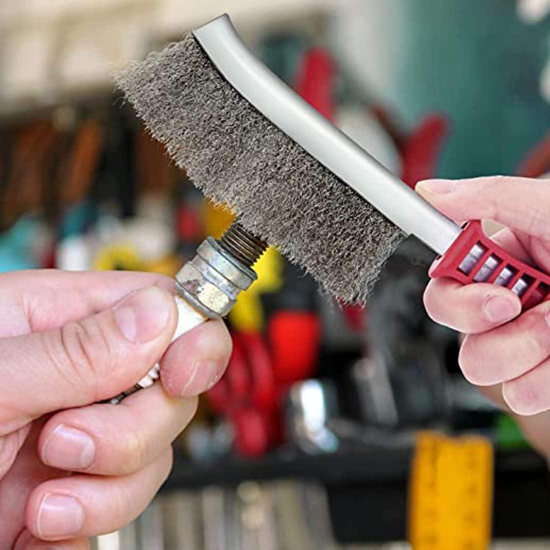 Cepillo de limpieza de parrilla PaWuKi acero inoxidable 245mm