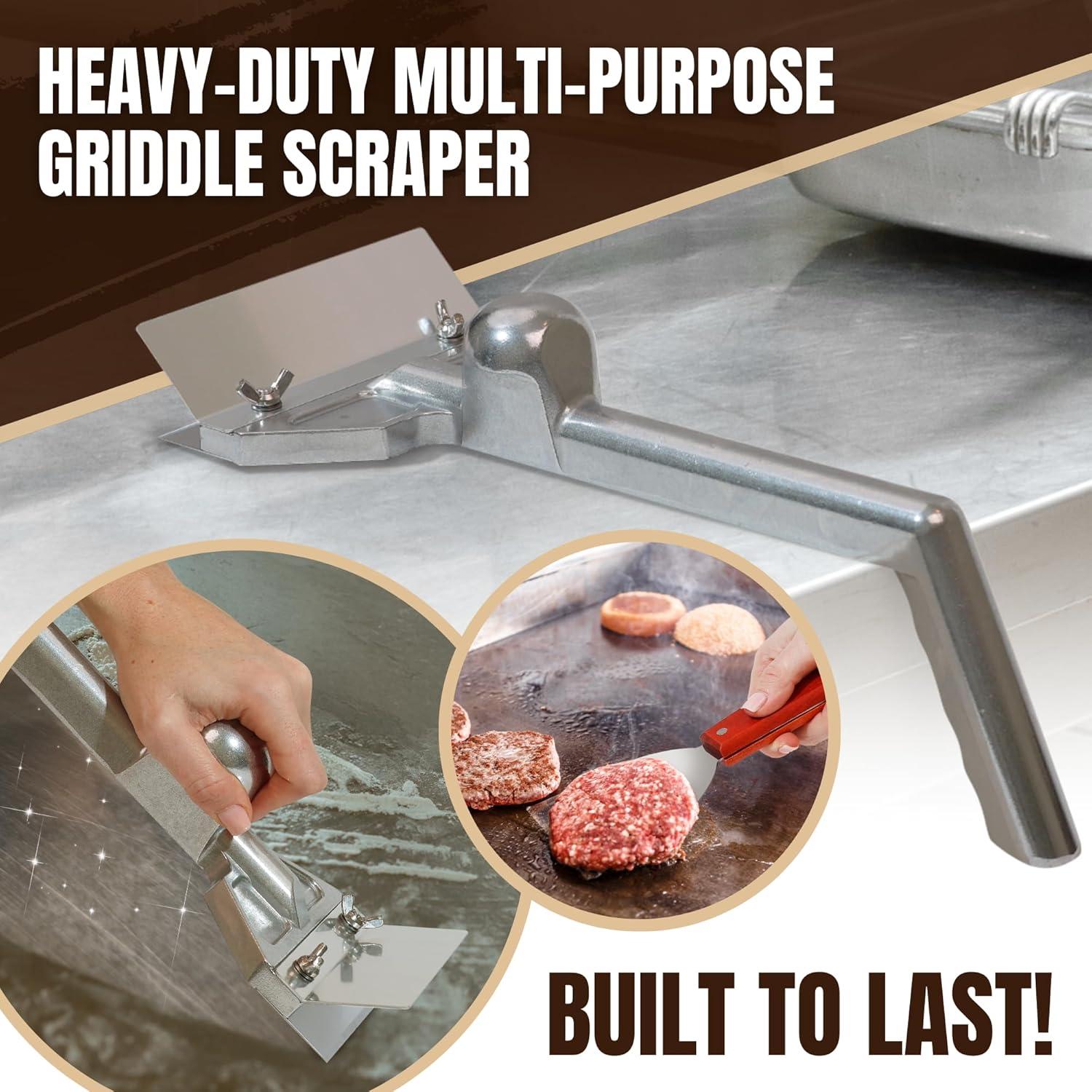 Juego de Raspadores de Plancha IMPRUVIO con 4 Cuchillas