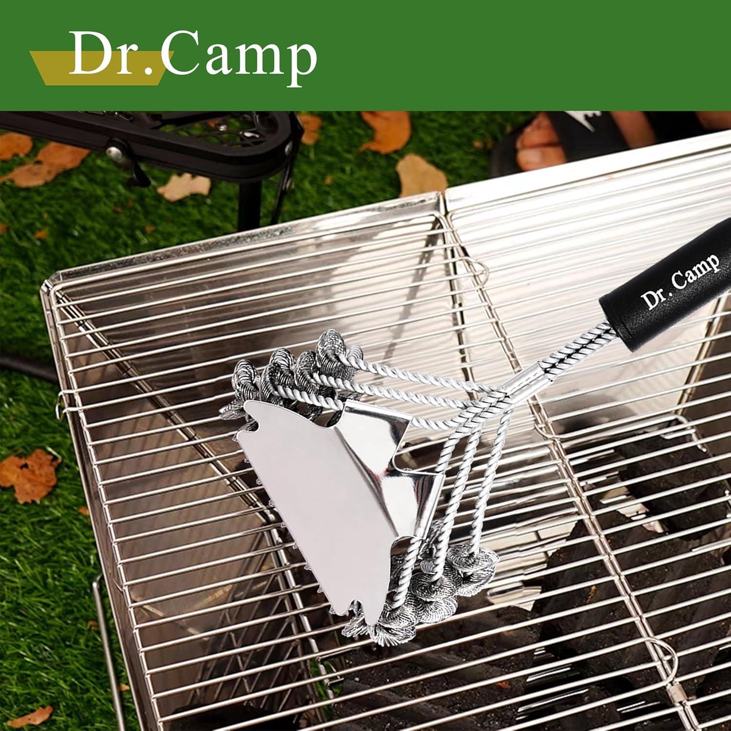 Juego de 2 Cepillos de Acero Inoxidable para BBQ Dr.Camp
