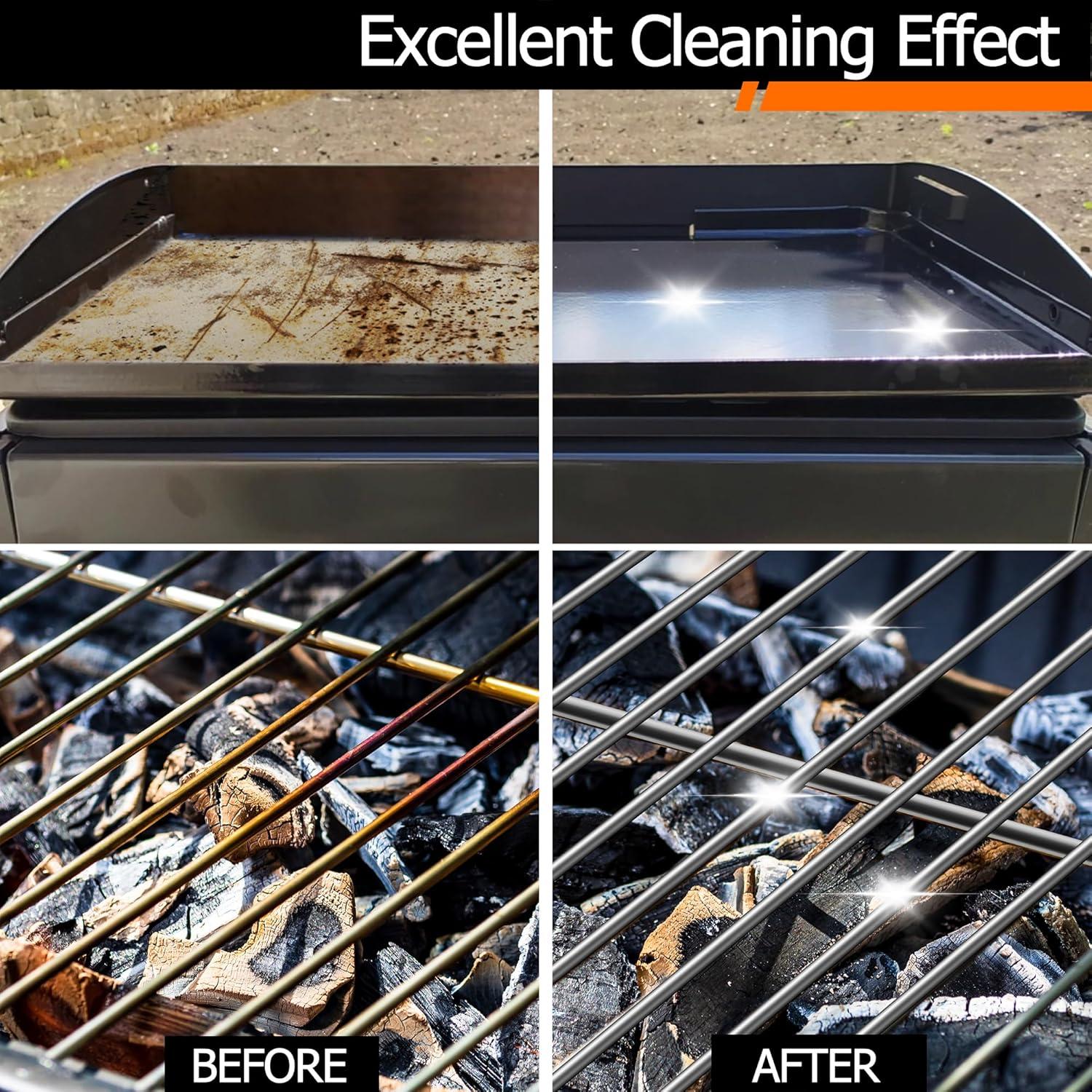 Kit de Limpieza de Parrilla CCTVRTV - 5 Ladrillos y Mango