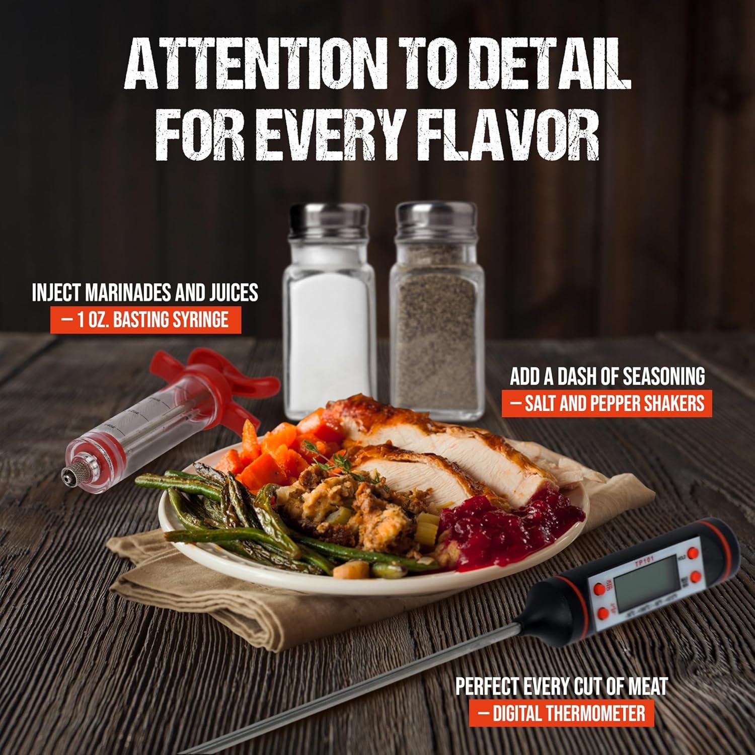 Kit de Herramientas de Barbacoa SpartaSake 24 Piezas Acero Inoxidable