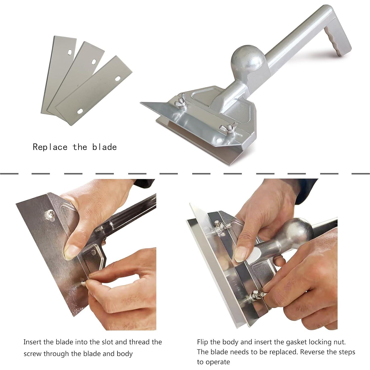 Raspador de Parrilla Pesado Botiliceer con 4 Cuchillas y Cepillo