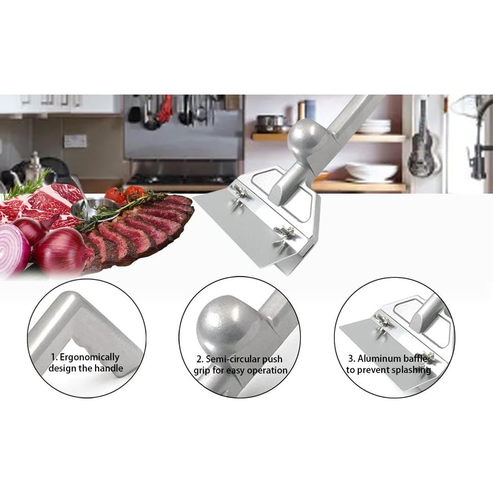 Raspador de Parrilla Pesado Botiliceer con 4 Cuchillas y Cepillo