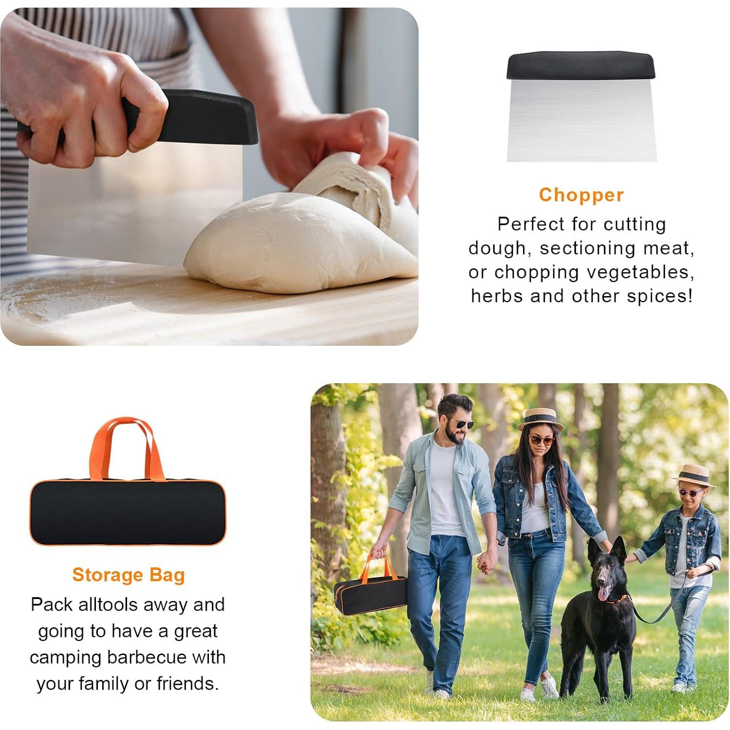 Kit de Accesorios para Plancha 8 Piezas AULTONG - Acero Inoxidable