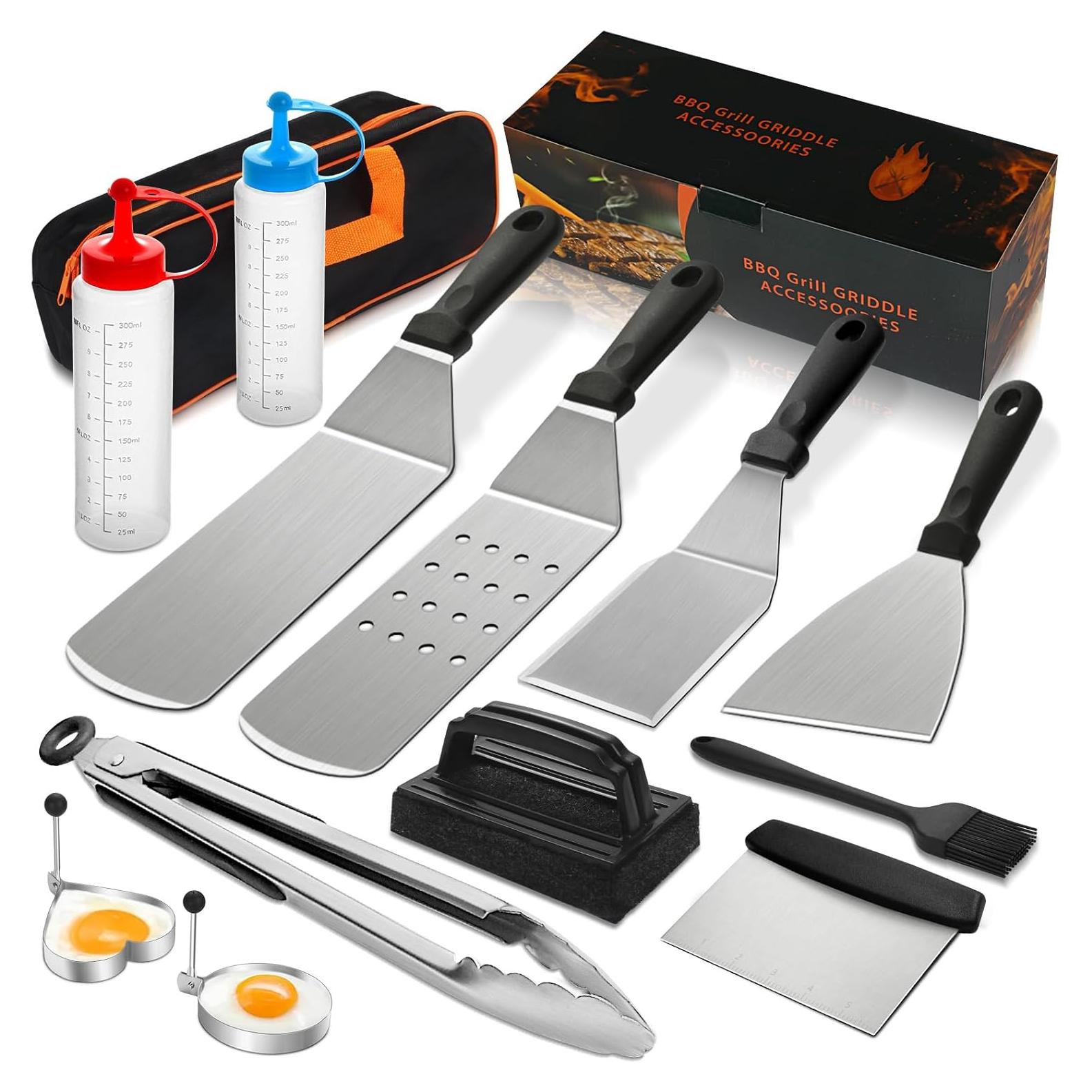 Kit de Accesorios para Parrilla Deedro 14 Piezas Acero Inoxidable