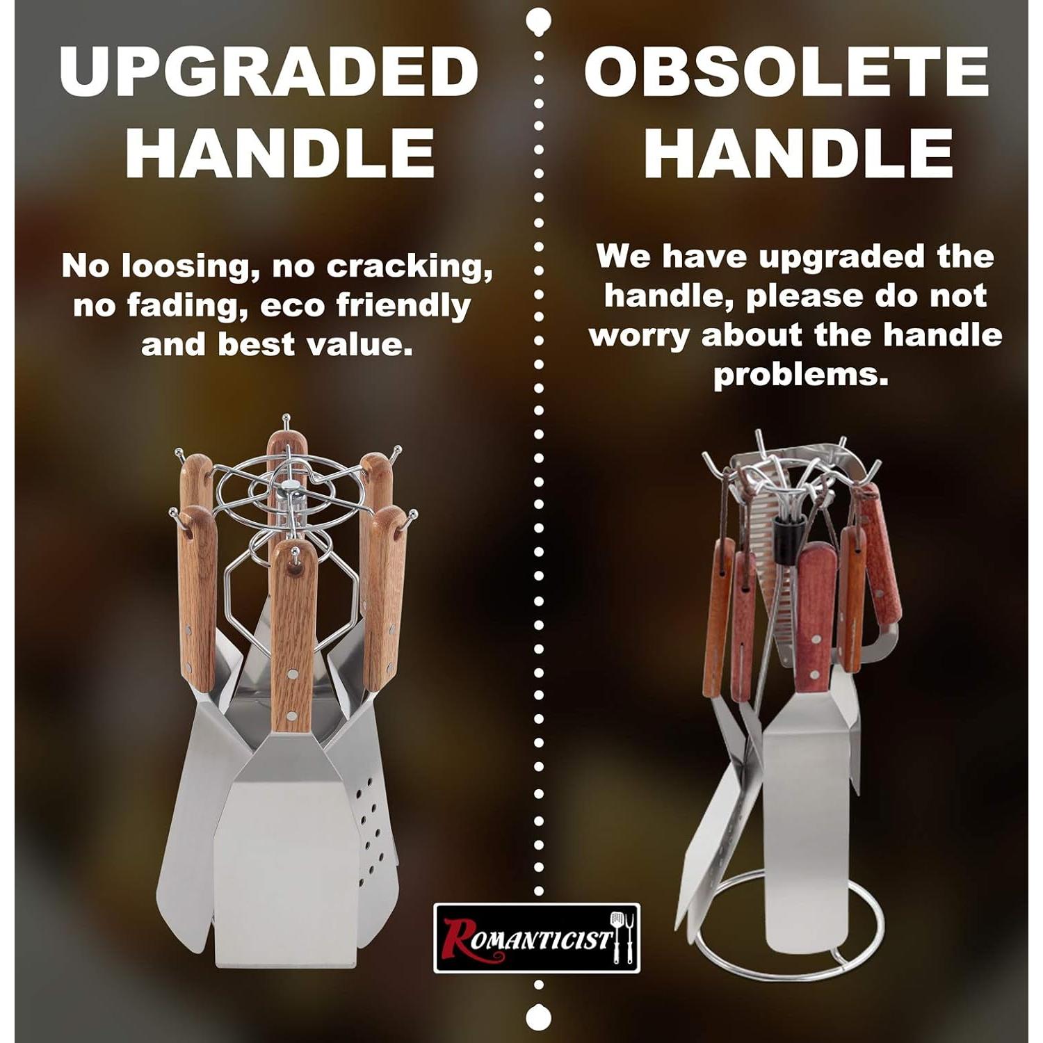 Kit de Accesorios para Plancha ROMANTICIST 8 Piezas Acero Inoxidable