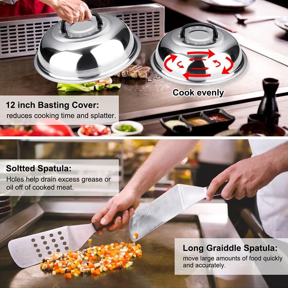 Kit de Accesorios para Parrilla Yekale 144 Piezas Acero Inoxidable