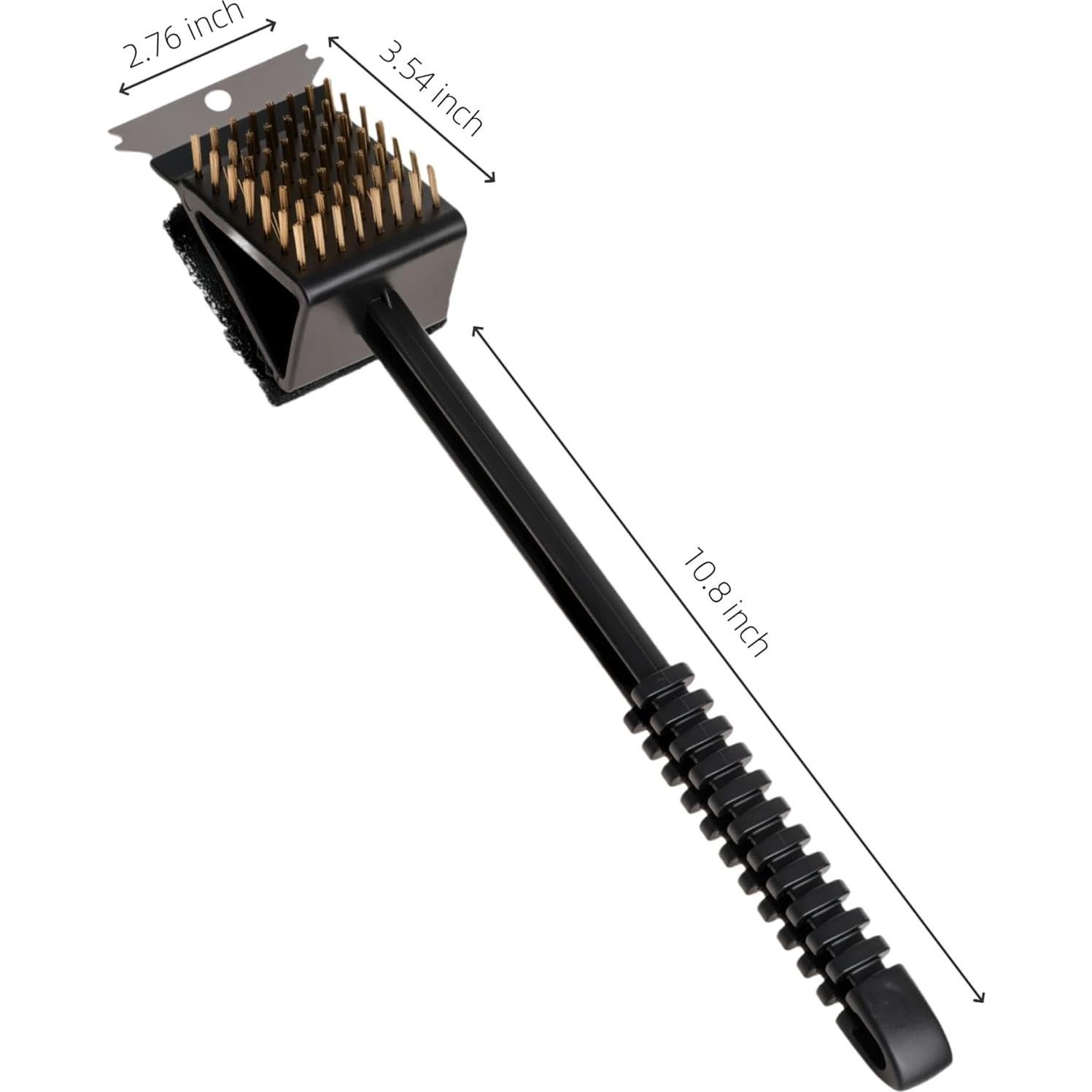Paquete de 2 cepillos de limpieza para parrilla Genérico 3 en 1