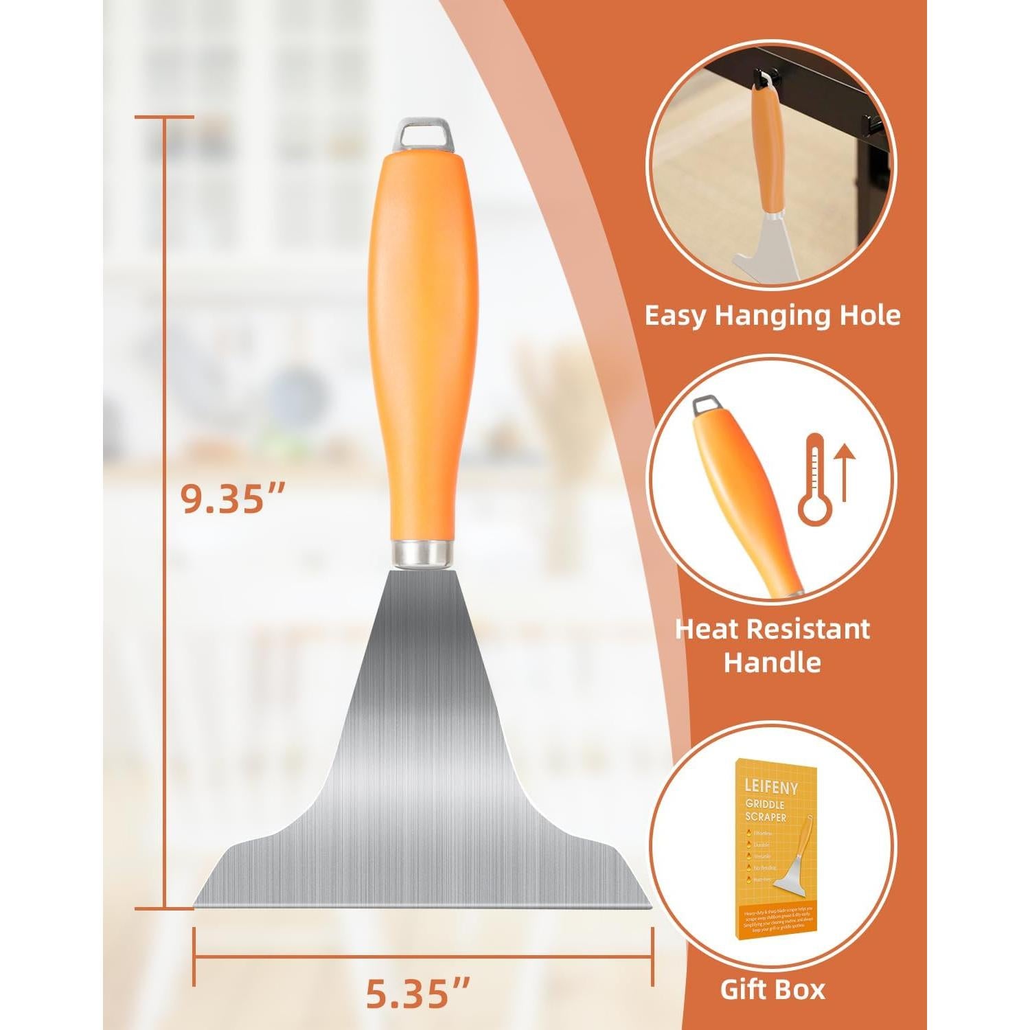 Raspador de Plancha LEIFENY M5Z84LEUV Acero Inoxidable 164g