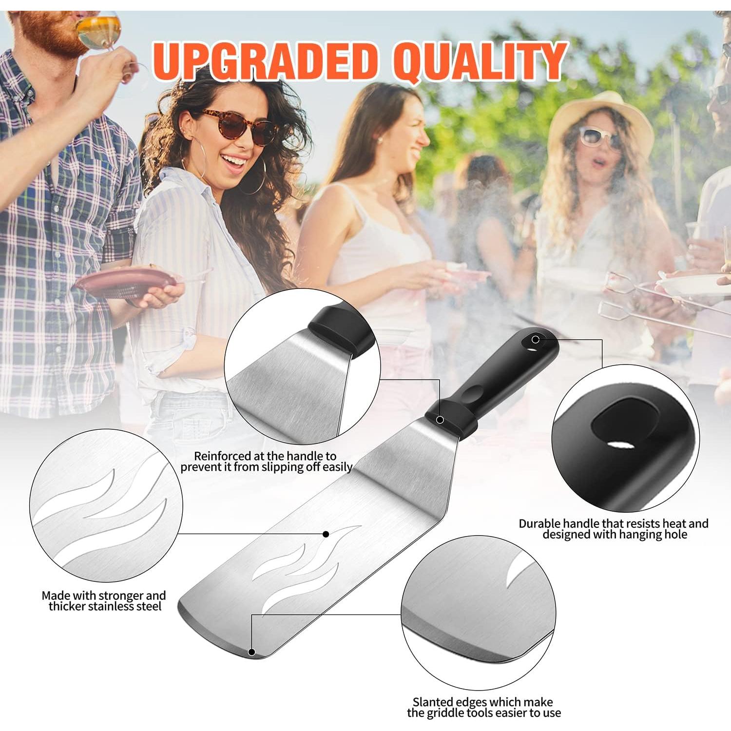 Kit de Accesorios para Plancha Aofmee 40 Piezas Acero Inoxidable