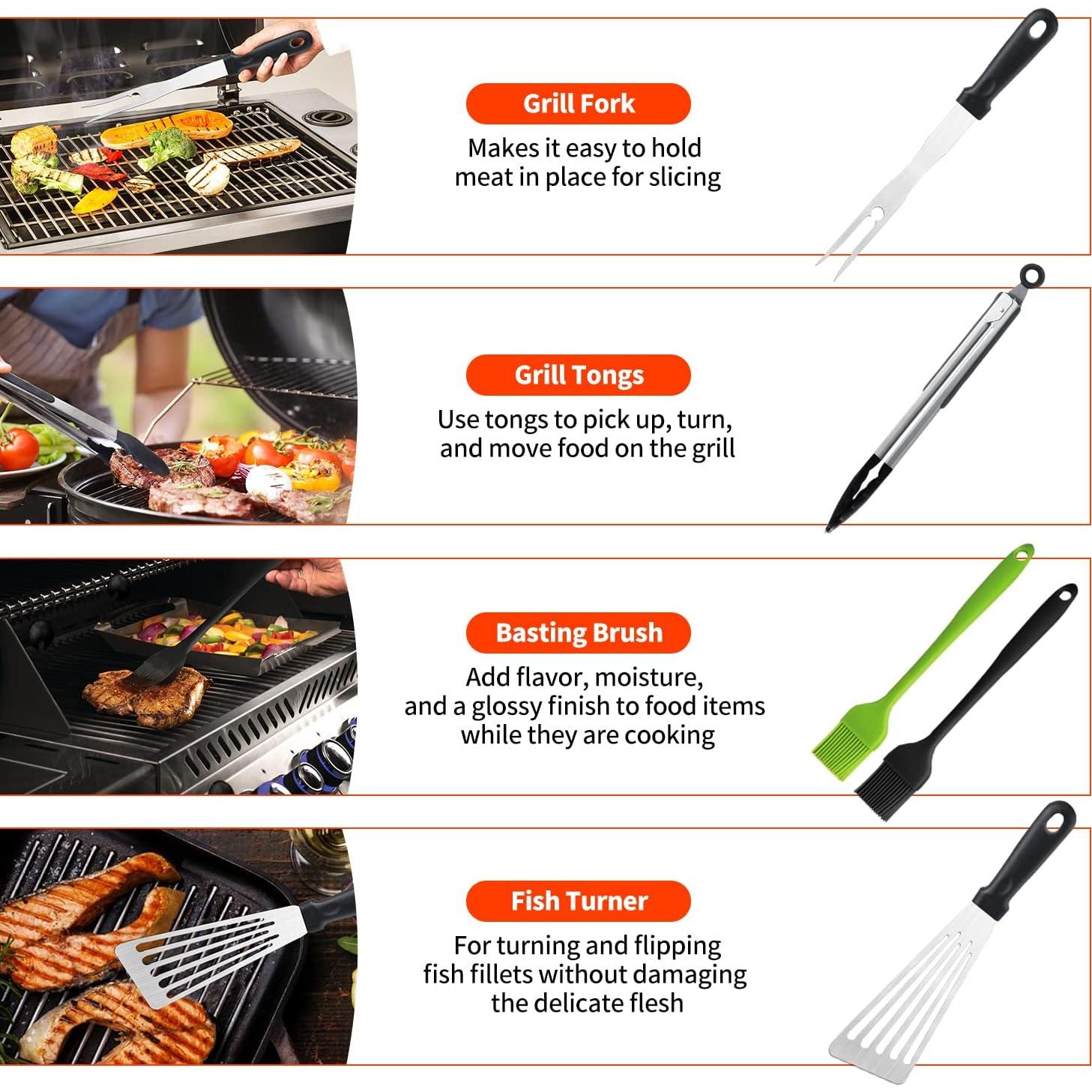 Kit de Accesorios para Plancha Aofmee 40 Piezas Acero Inoxidable