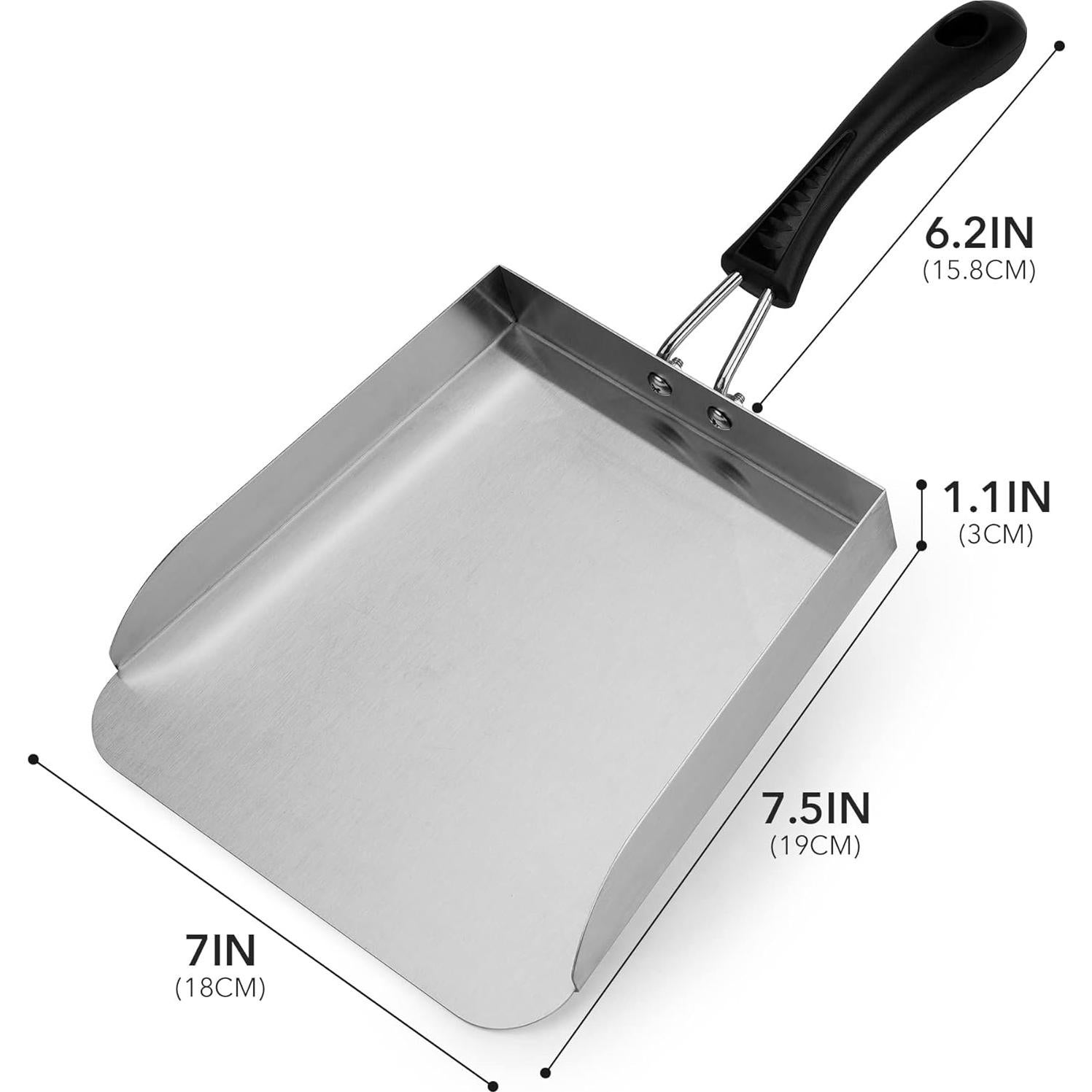 Espátula para Plancha Stanbroil de Acero Inoxidable 2 Pcs