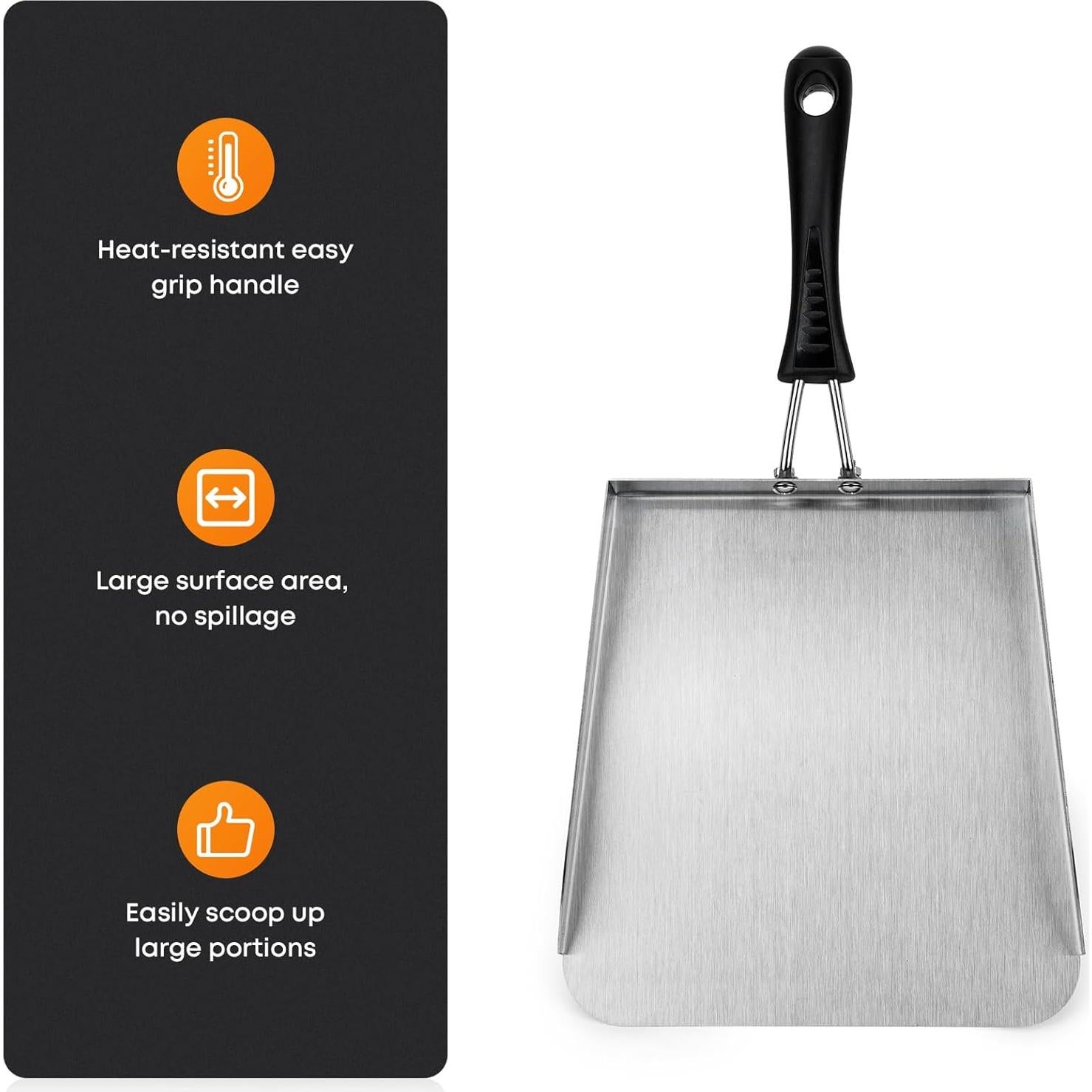 Espátula para Plancha Stanbroil de Acero Inoxidable 2 Pcs