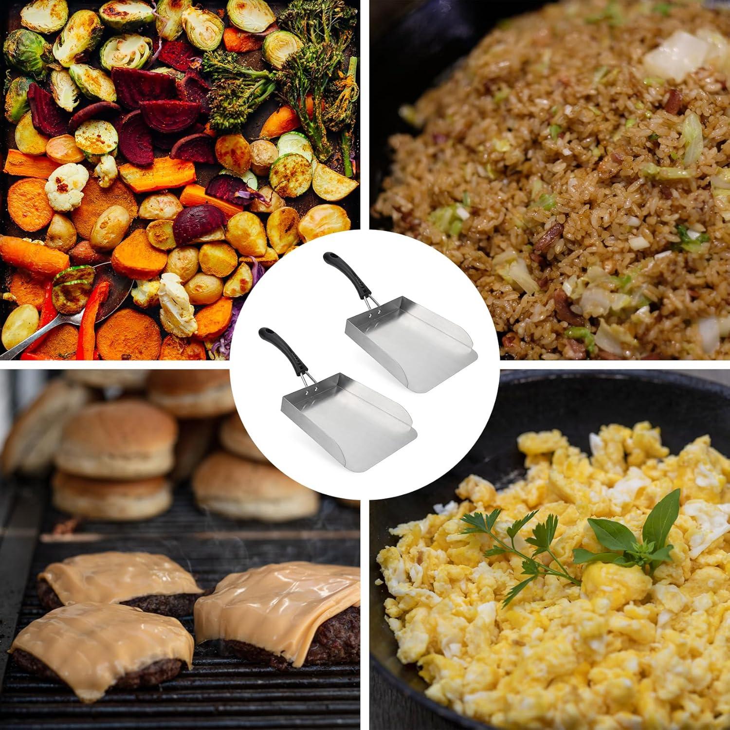 Espátula para Plancha Stanbroil de Acero Inoxidable 2 Pcs