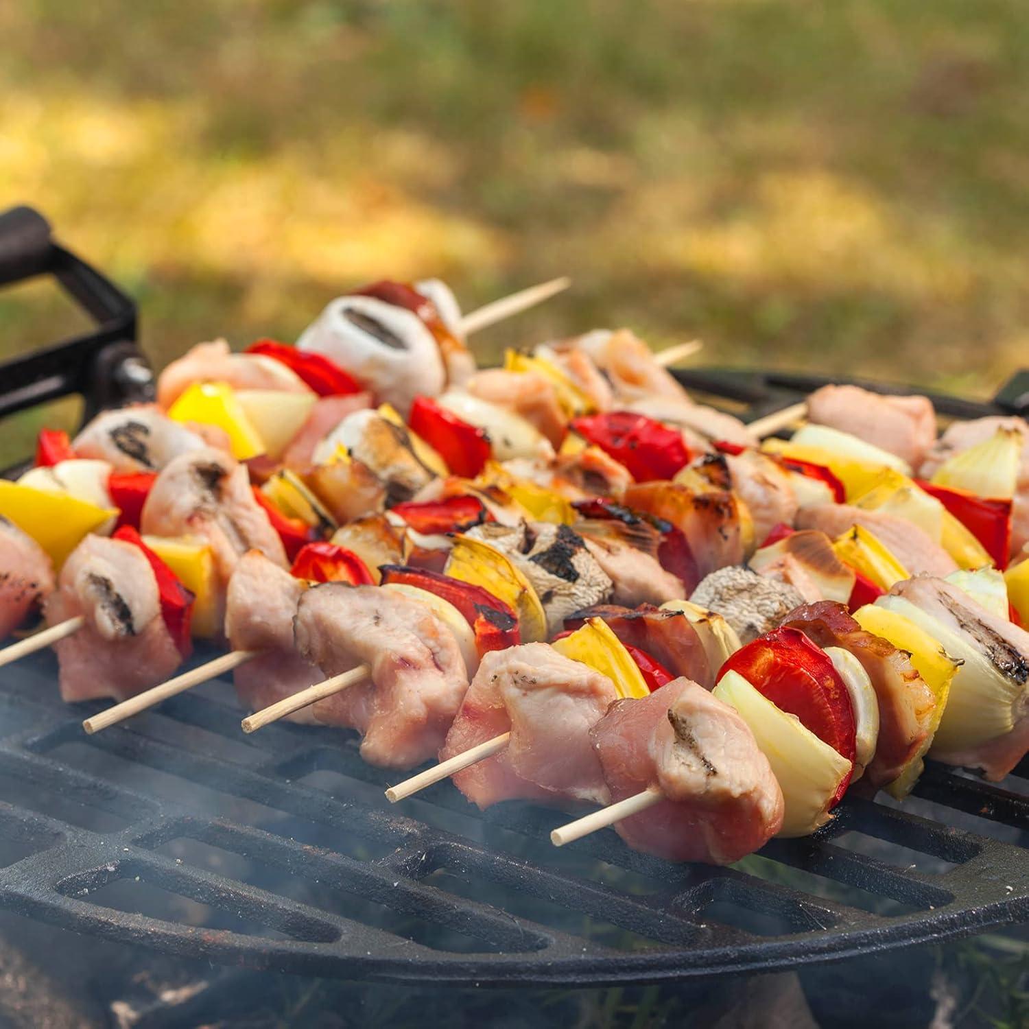 200 Pinchos de Bambú 12" TONGYE para BBQ y Aperitivos