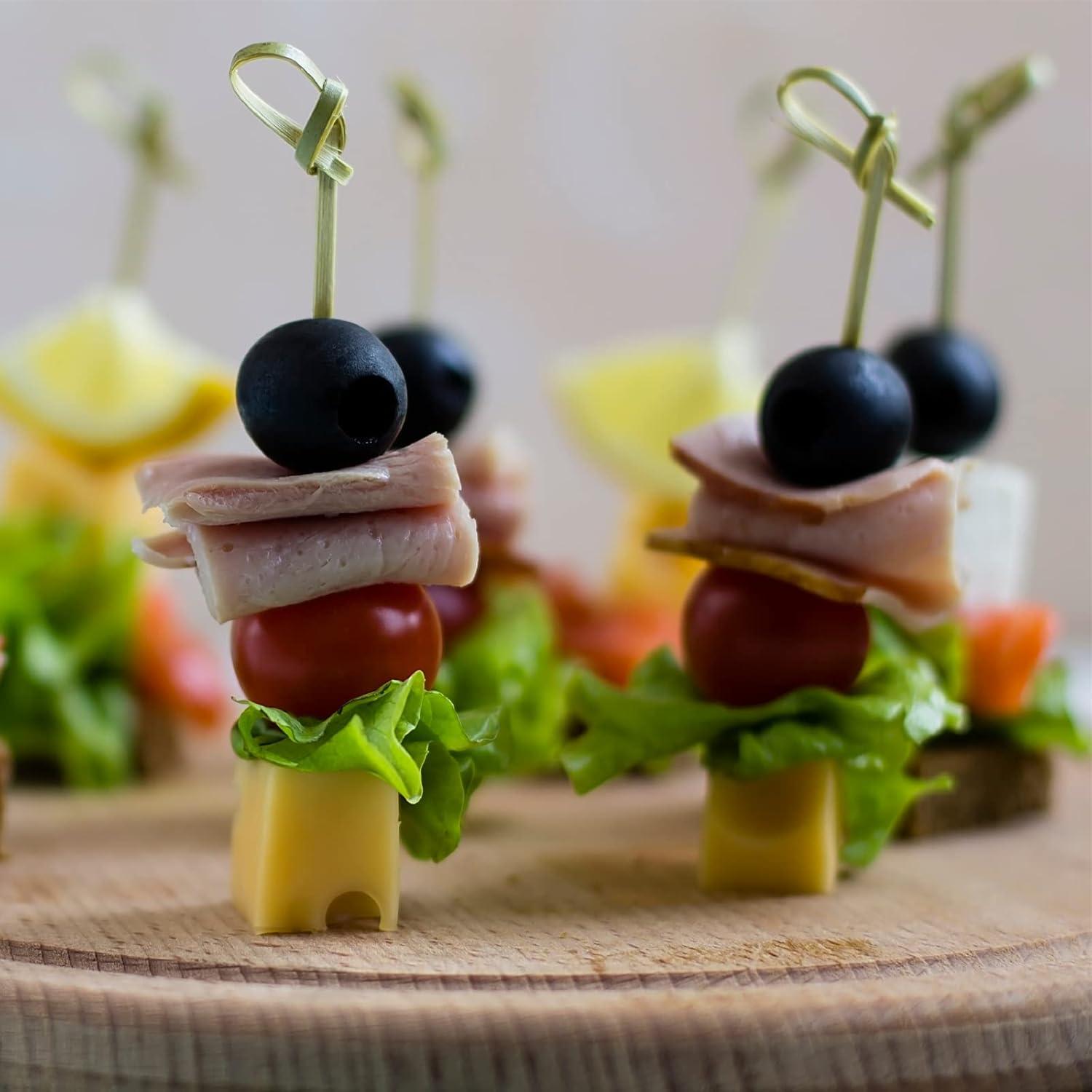 200 Palillos de Cóctel de Bambú Vicuna R 11.94 cm Decorativos