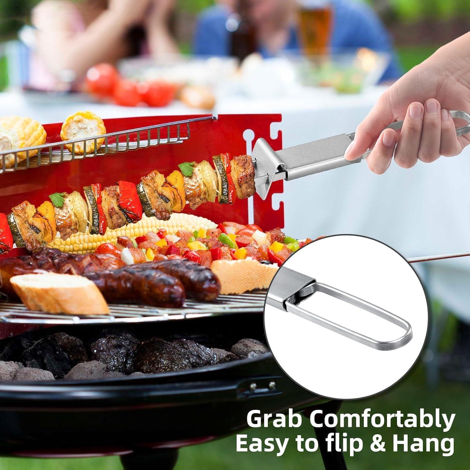 Pinchos de Acero Inoxidable Lucalda 43 cm - 6 Piezas BBQ