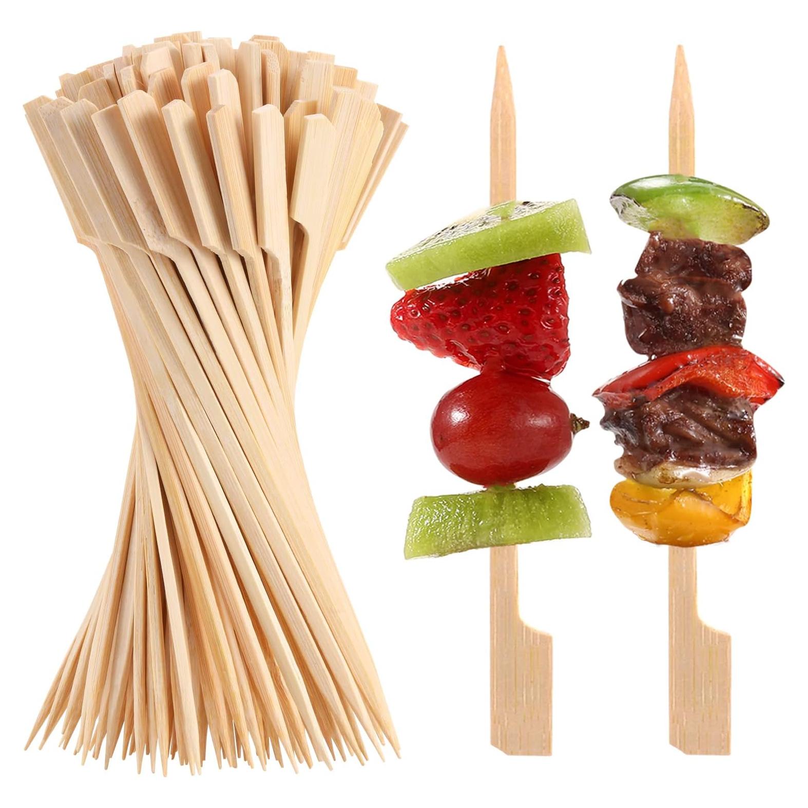 200 Pinchos de Bambú BBQStyle 11.9 cm Ecológicos para Aperitivos